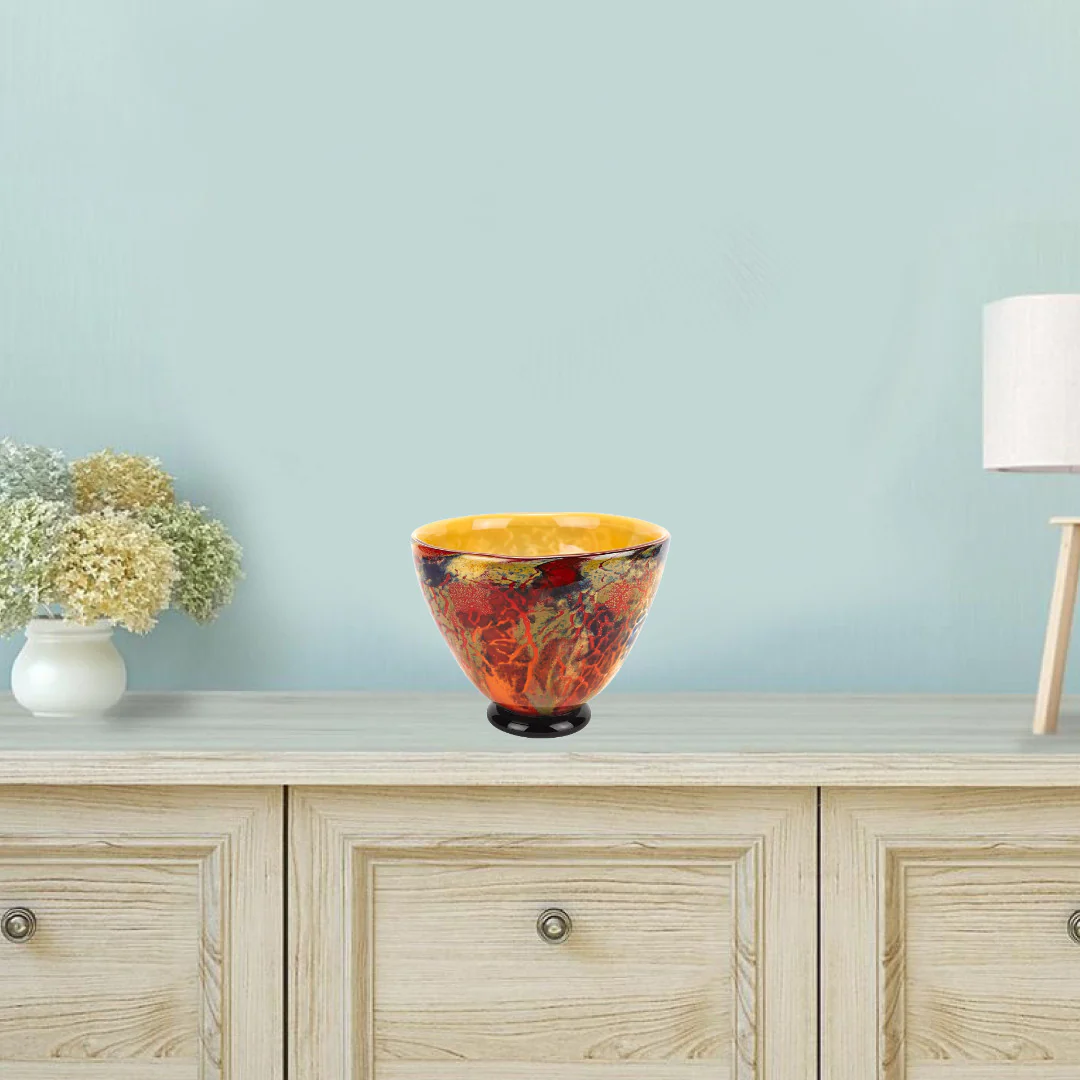 11 Mouth Blown Art Glass Centerpiece Or Punch Bowl By Homeroots