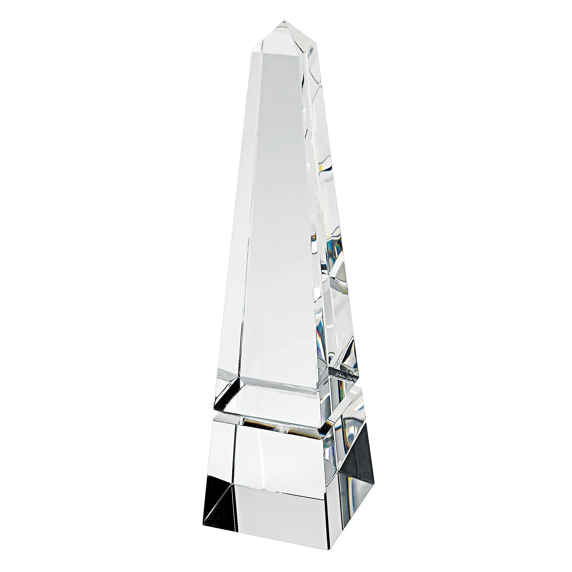 12 Hand Crafted Crystal Obelisk By Homeroots