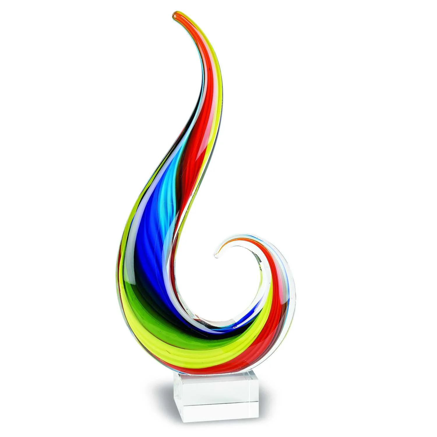 12 MultiColor Art Glass Centerpiece By Homeroots
