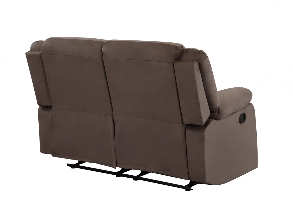 120" Contemporary Brown Fabric Sofa Set By Homeroots - Image 5