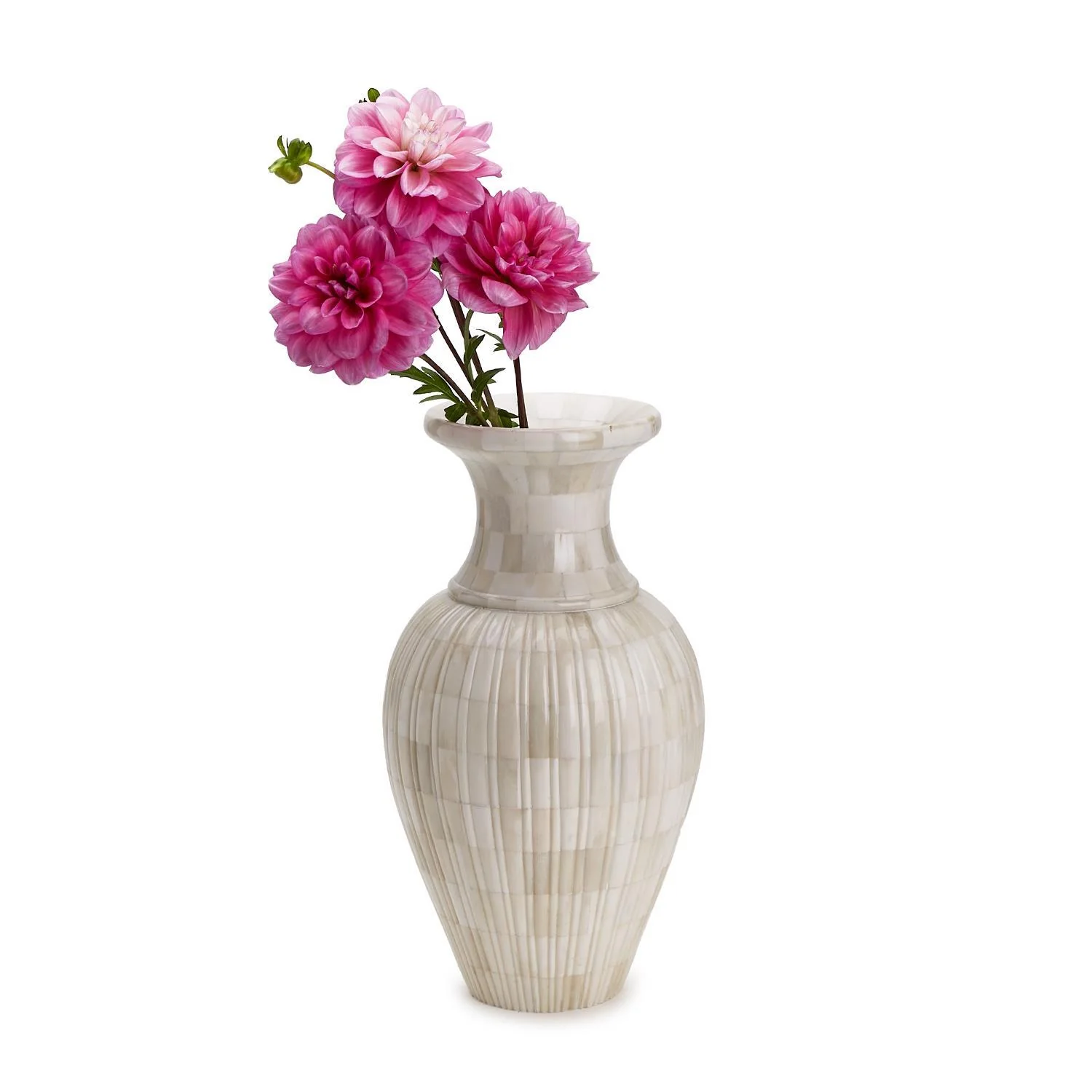 13 3/4" Mosaic Bone Vase By Tozai Home
