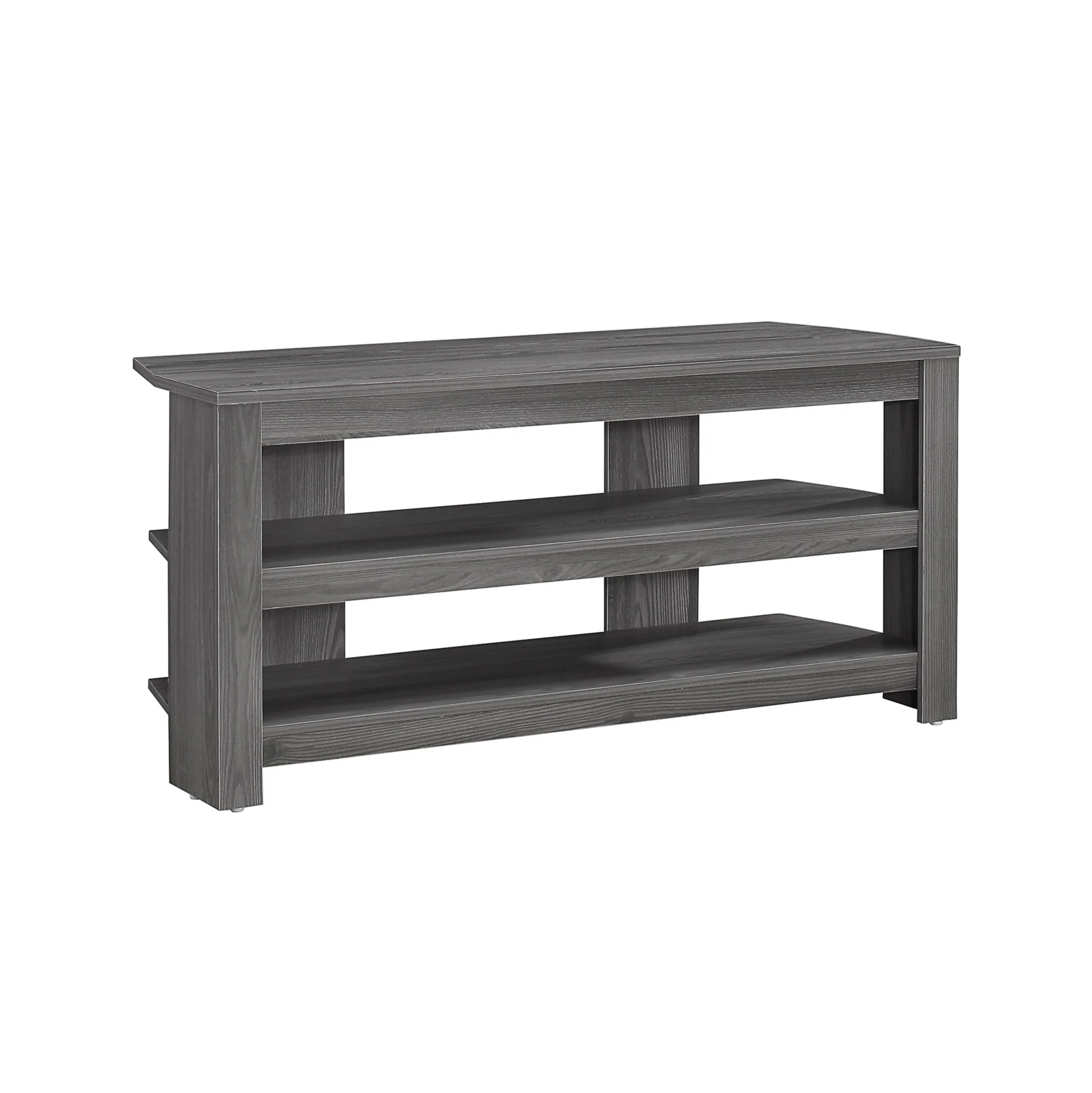 15.5" X 42" X 19.75" Grey Particle Board Laminate TV Stand By Homeroots