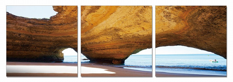 24" Multicolor Canvas 3 Horizontal Panels Photo By Homeroots