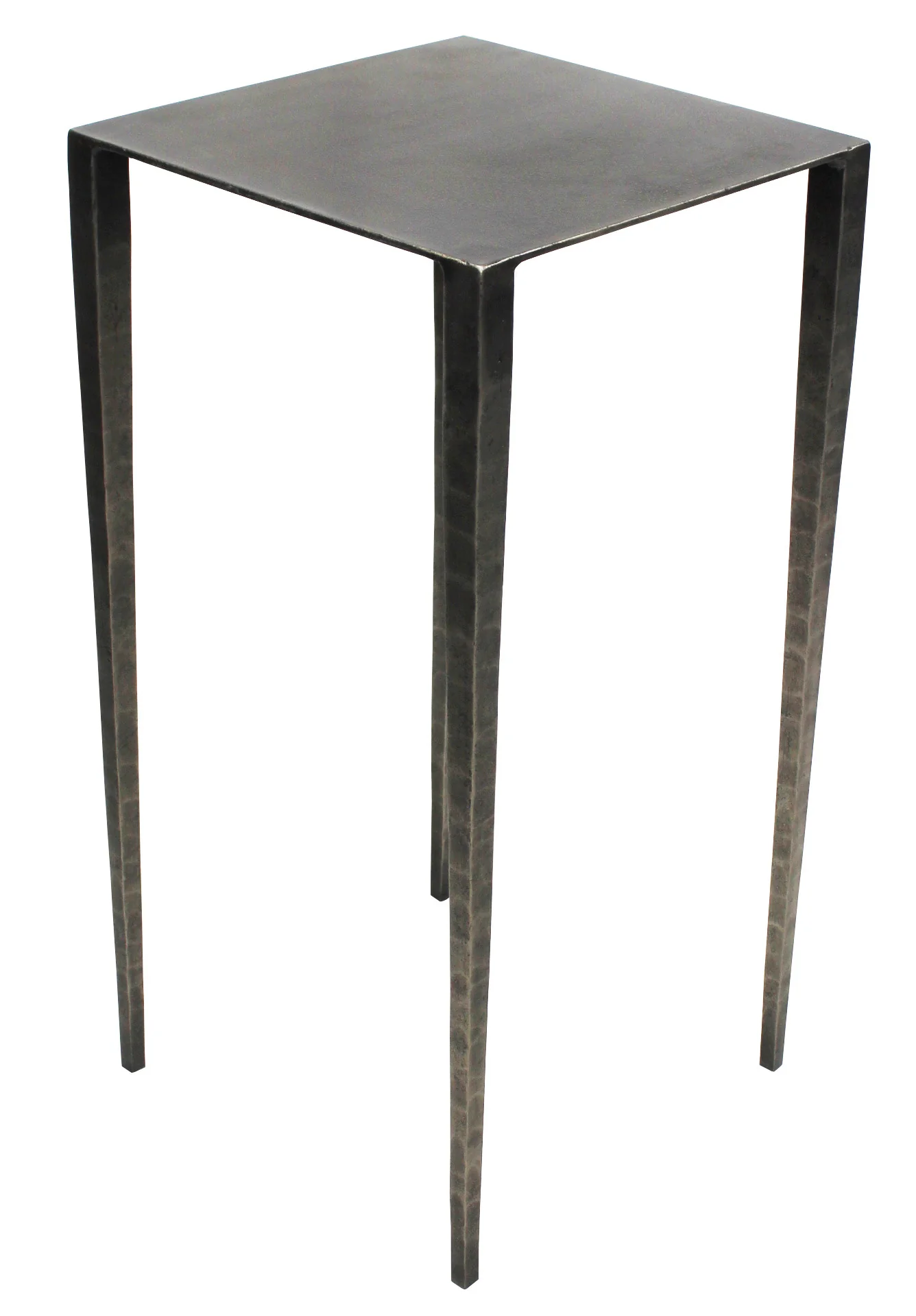 24" Nickel Iron Square End Table By Homeroots