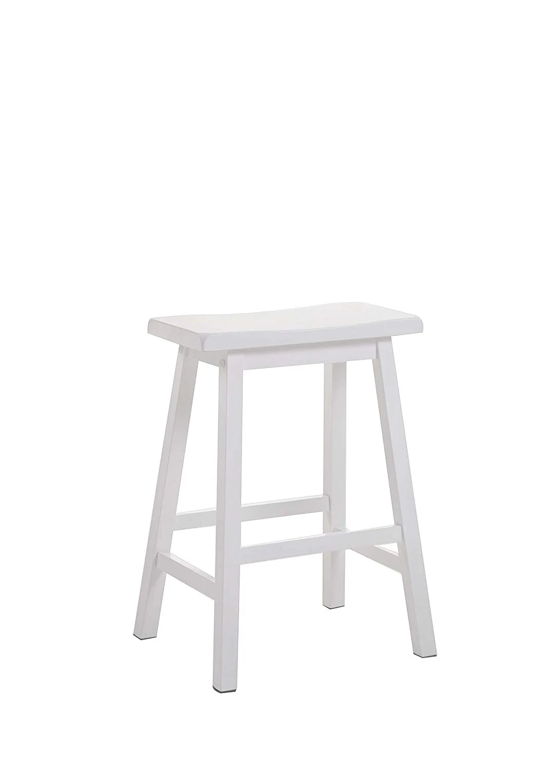 24' White Counter Height Stool (Set Of 2) By Homeroots