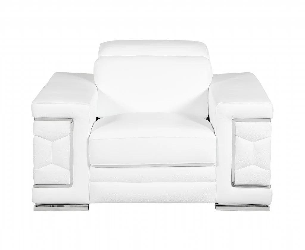 29" to 38" White Sturdy Chair By Homeroots