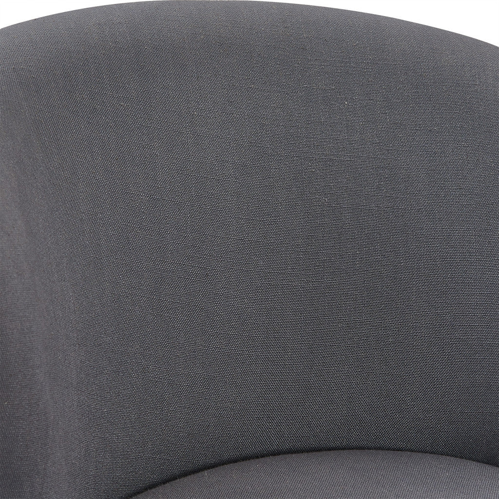 30" Grey Espresso Wood Fabric Swivel Bar Stool By Homeroots - Image 8