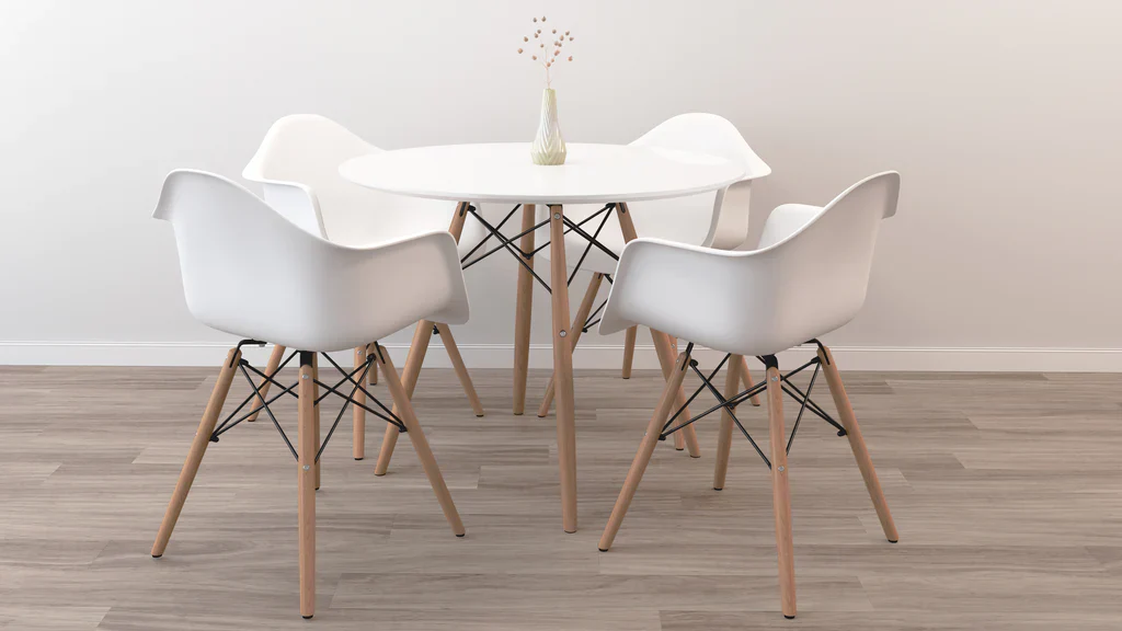 32" Round Eiffel Dining Table Set By Modholic - Image 2