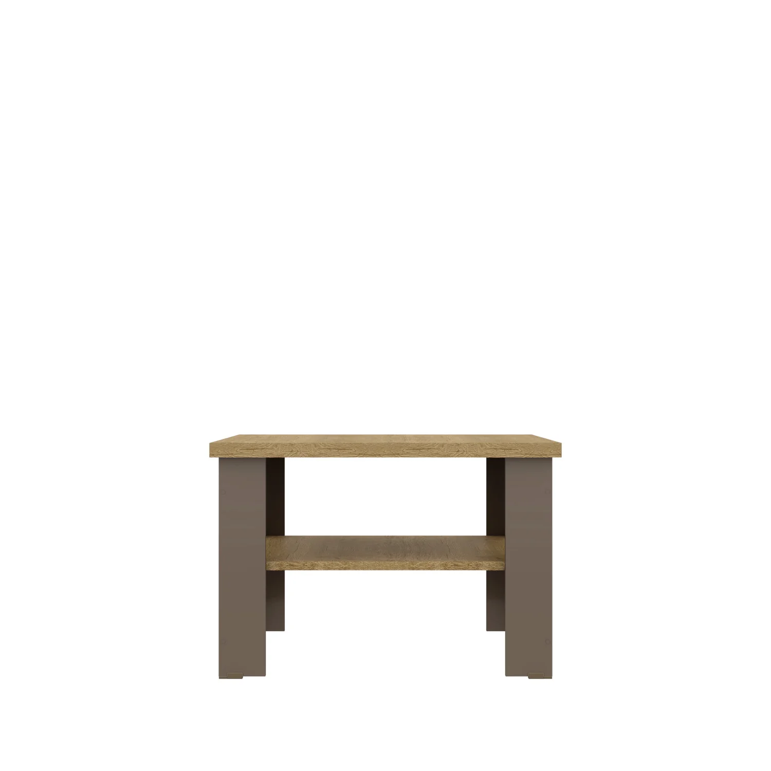 36" Brown And Natural End Table By Homeroots