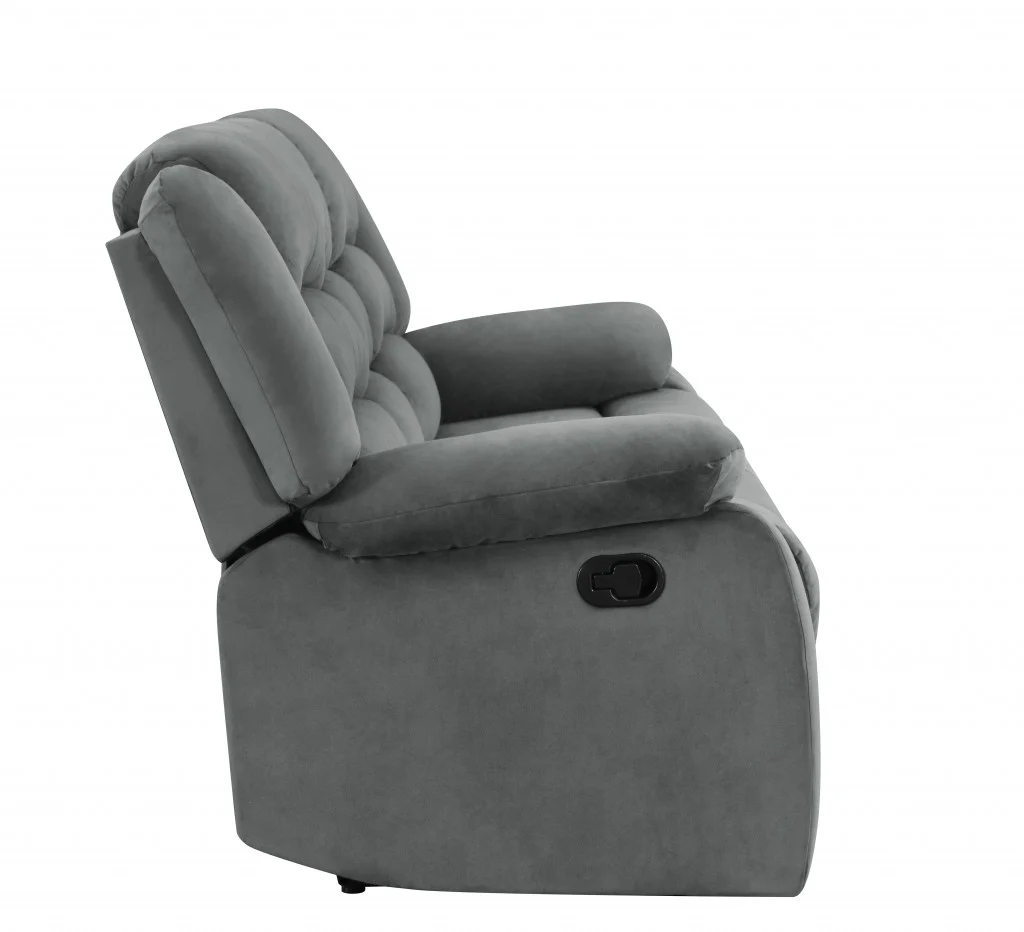 40" Contemporary Grey Fabric Chair By Homeroots - Image 5