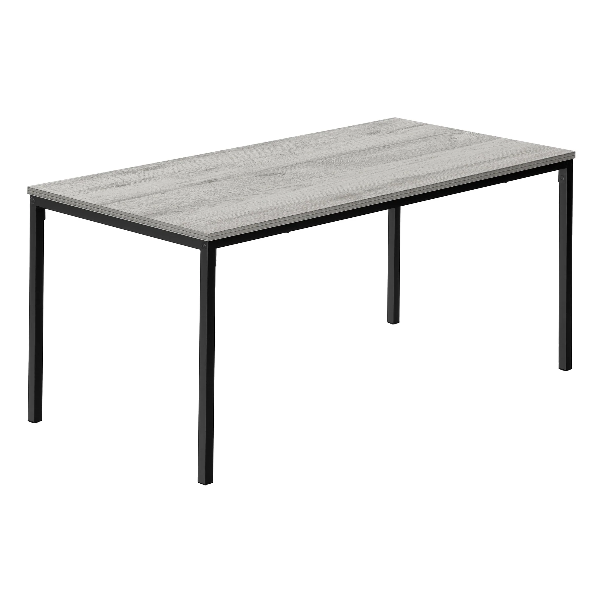 40" Grey And Black Rectangular Coffee Table By Homeroots