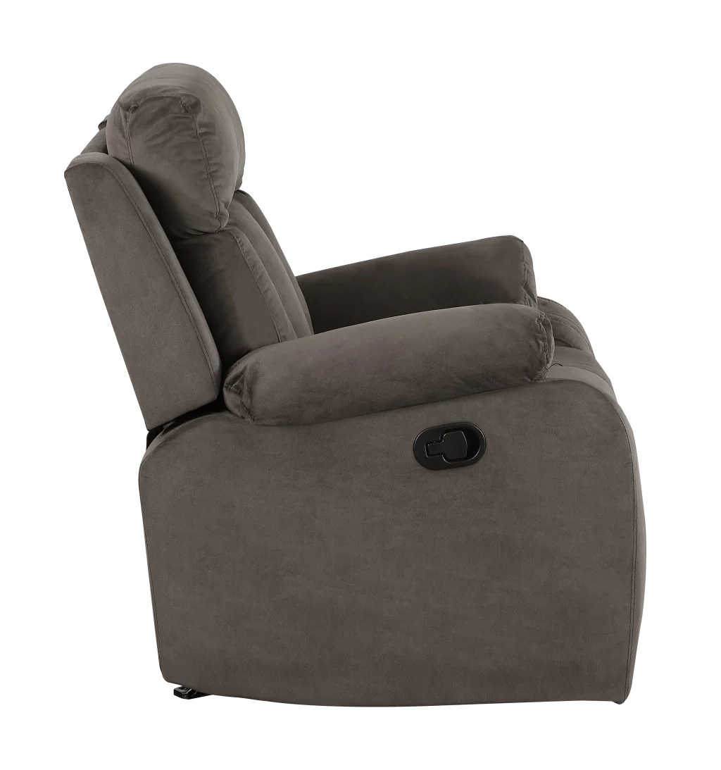 40" Modern Brown Fabric Loveseat By Homeroots - Image 5