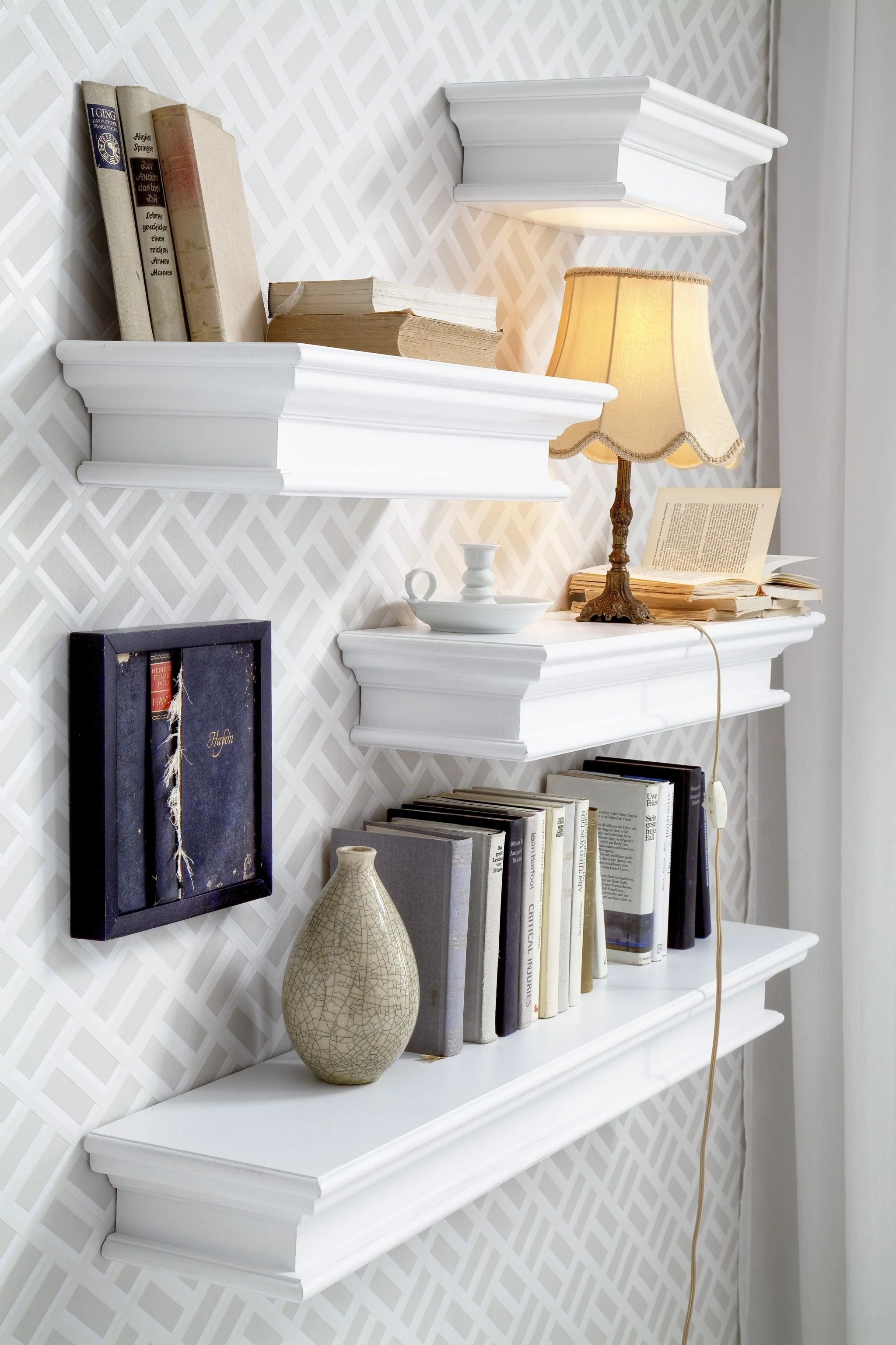 47" Classic White XL Floating Wall Shelf By Homeroots - Image 7