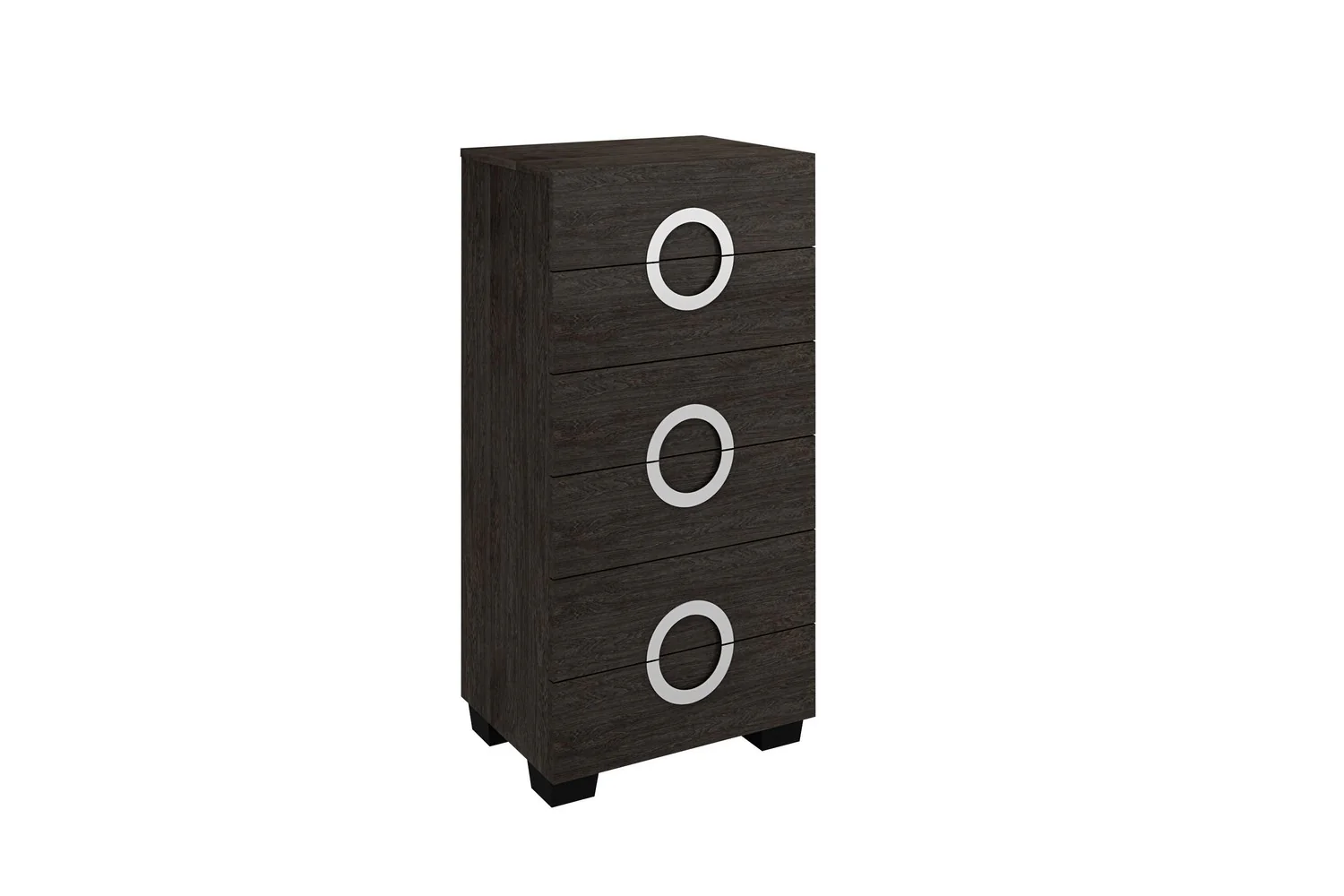 48" Refined Grey High Gloss Chest By Homeroots