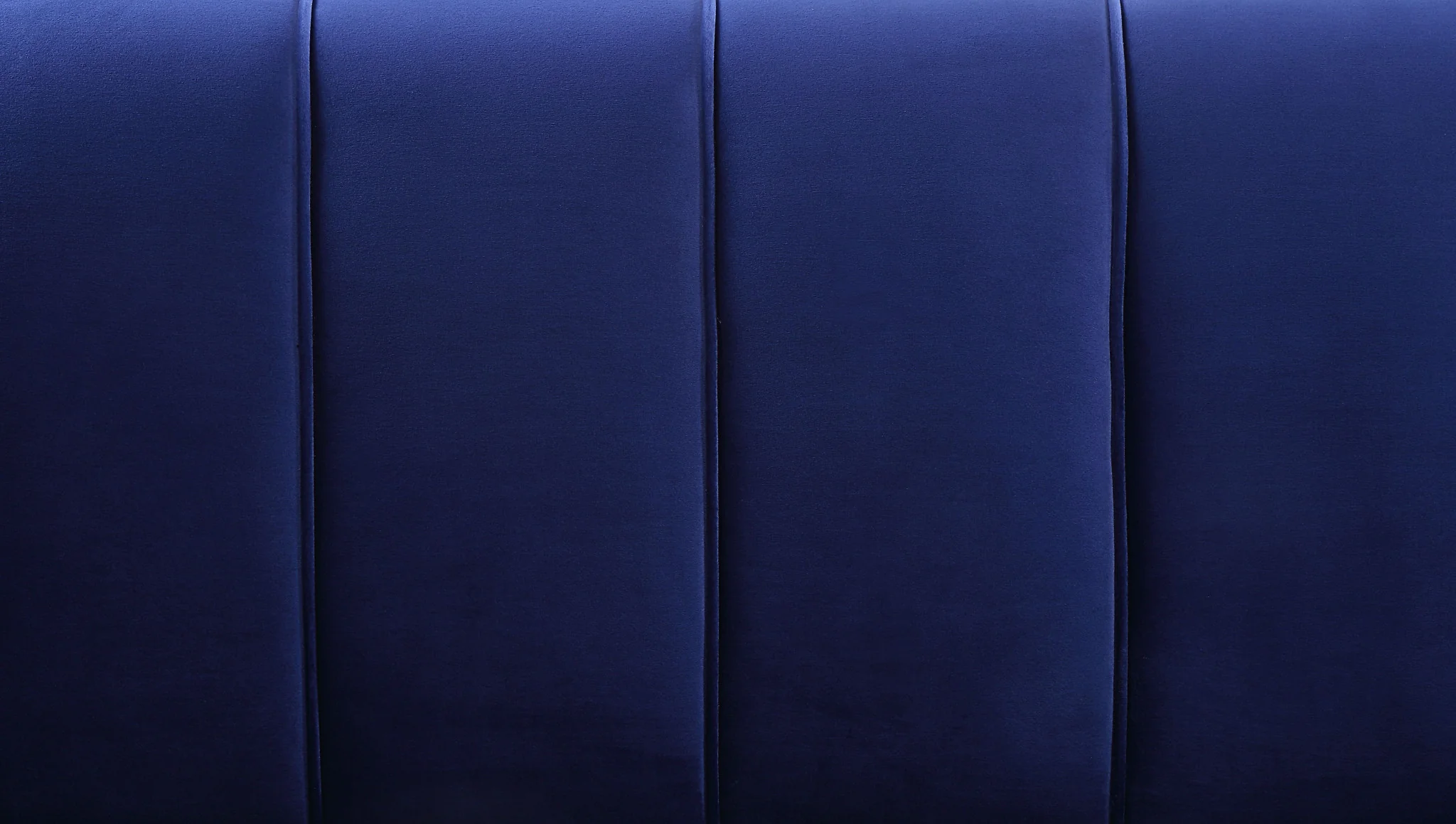 78" Blue Velvet And Gold Sofa By Homeroots - Image 7