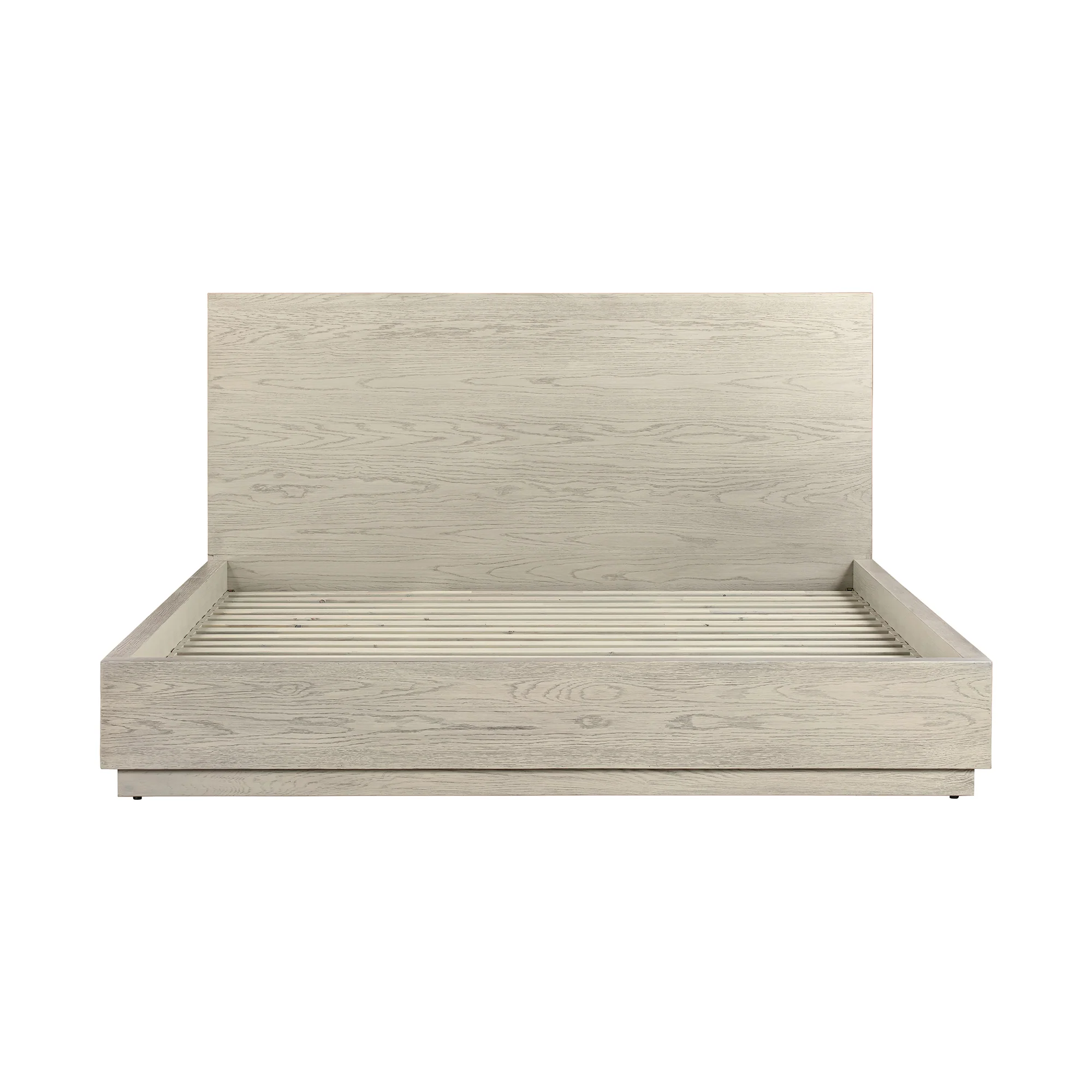 Abbey King 4 Piece Bedroom Set in Grey Oak Wood By Armen Living - Image 3