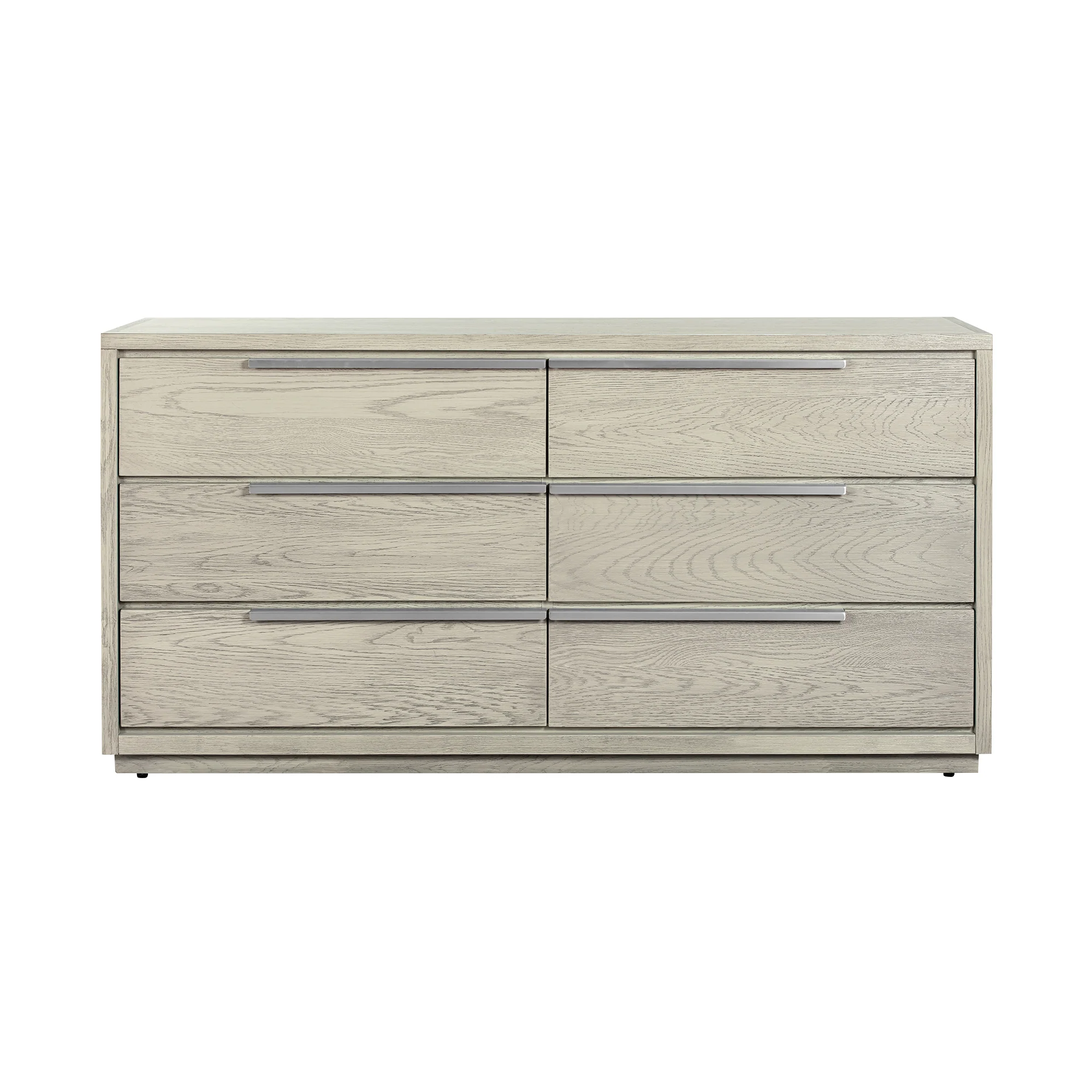 Abbey Queen 4 Piece Bedroom Set in Grey Oak Wood By Armen Living - Image 7