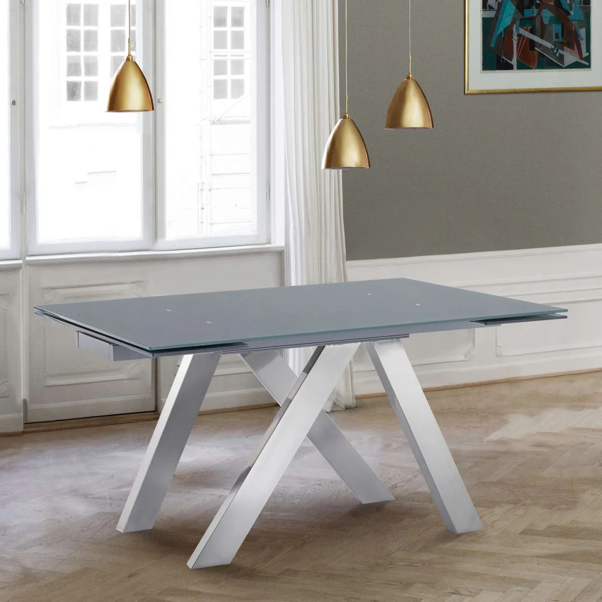Ace Contemporary Extension Dining Table By Armen Living