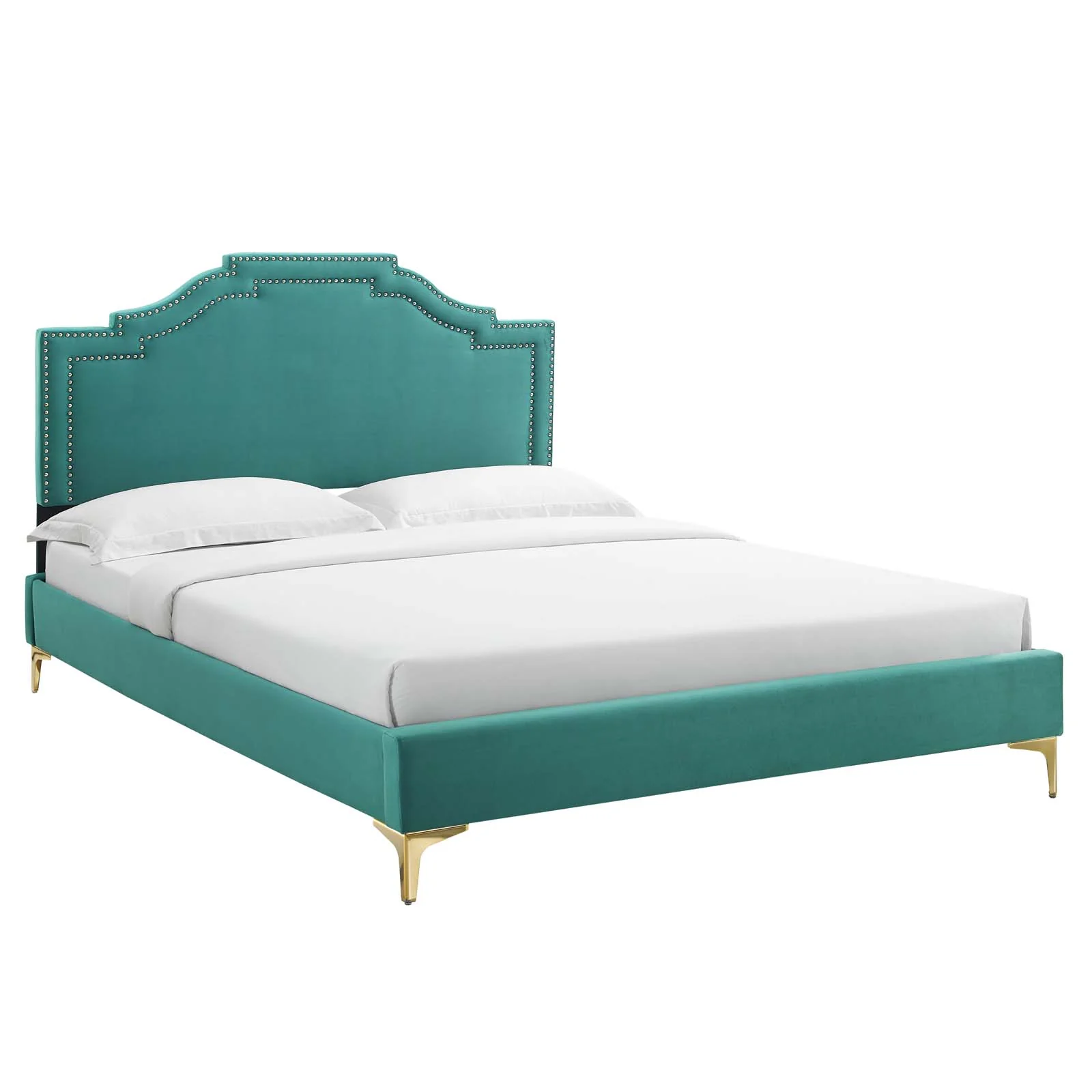 Adelaide Performance Velvet King Platform Bed By Modway - MOD-6862 - Image 85