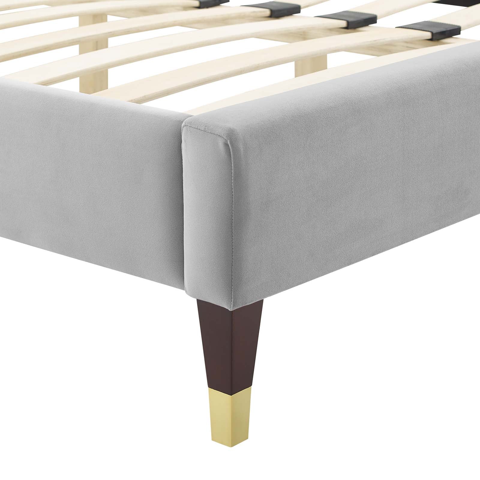 Adelaide Performance Velvet Queen Platform Bed By Modway - MOD-6581 - Image 38