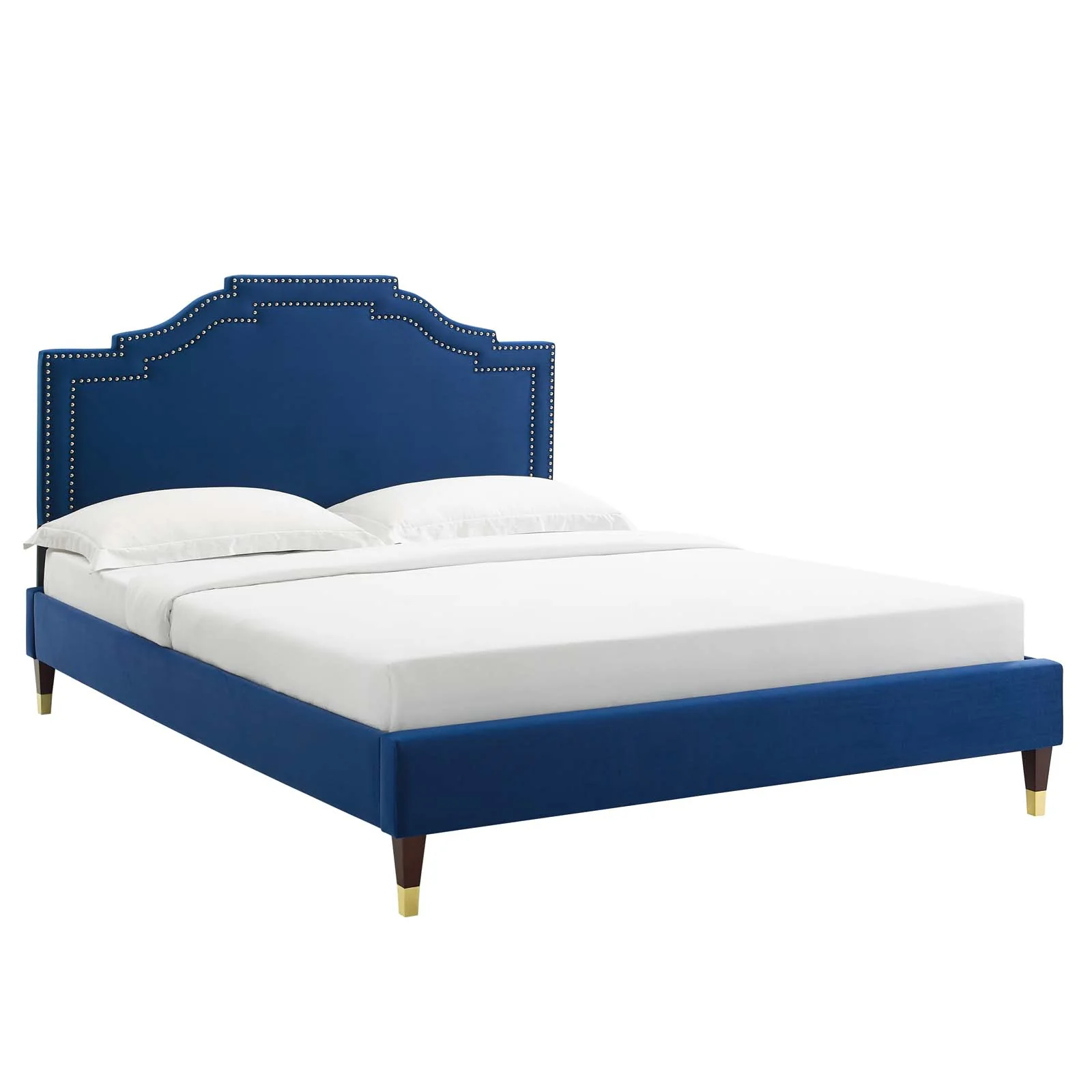 Adelaide Performance Velvet Queen Platform Bed By Modway - MOD-6581 - Image 56