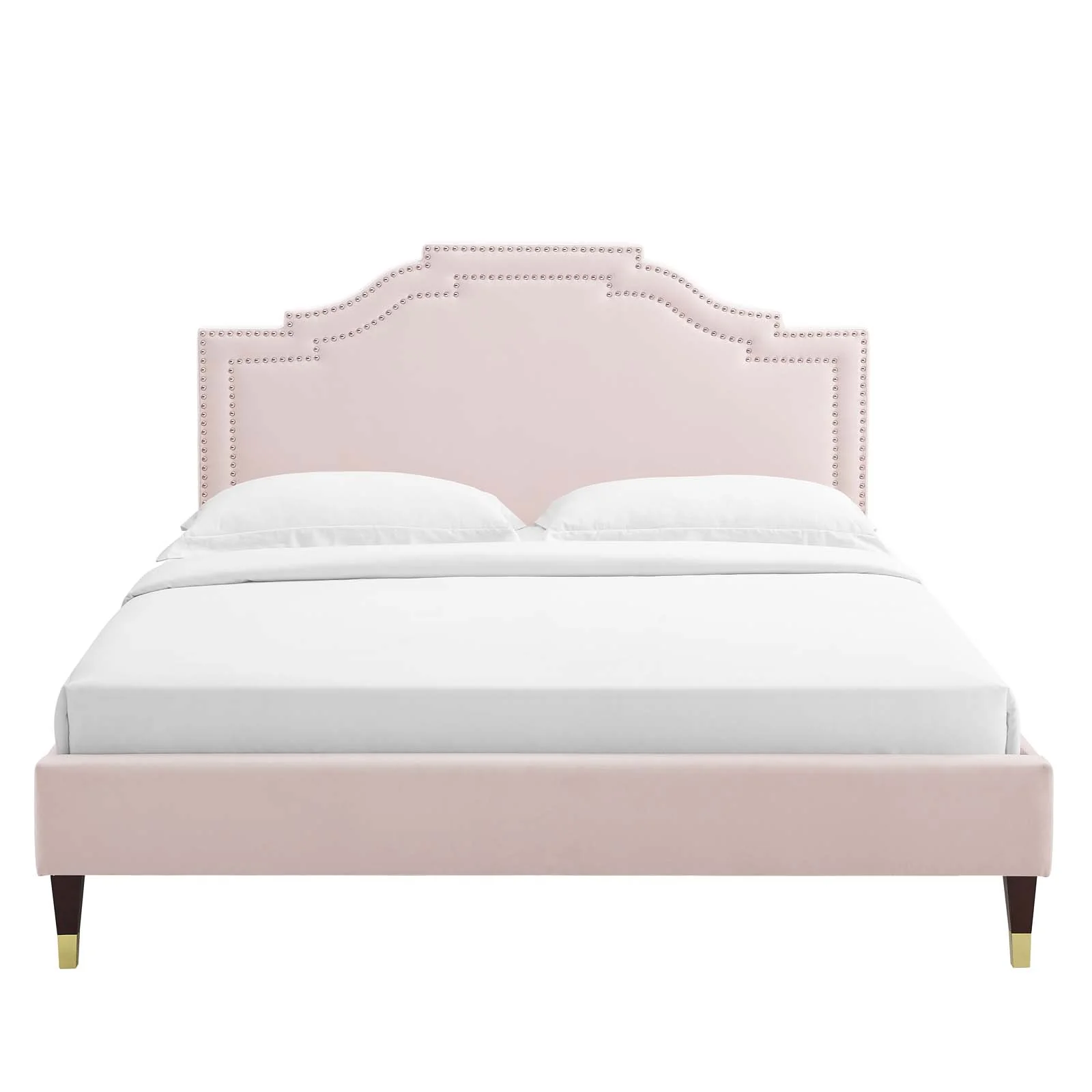 Adelaide Performance Velvet Queen Platform Bed By Modway - MOD-6581 - Image 83