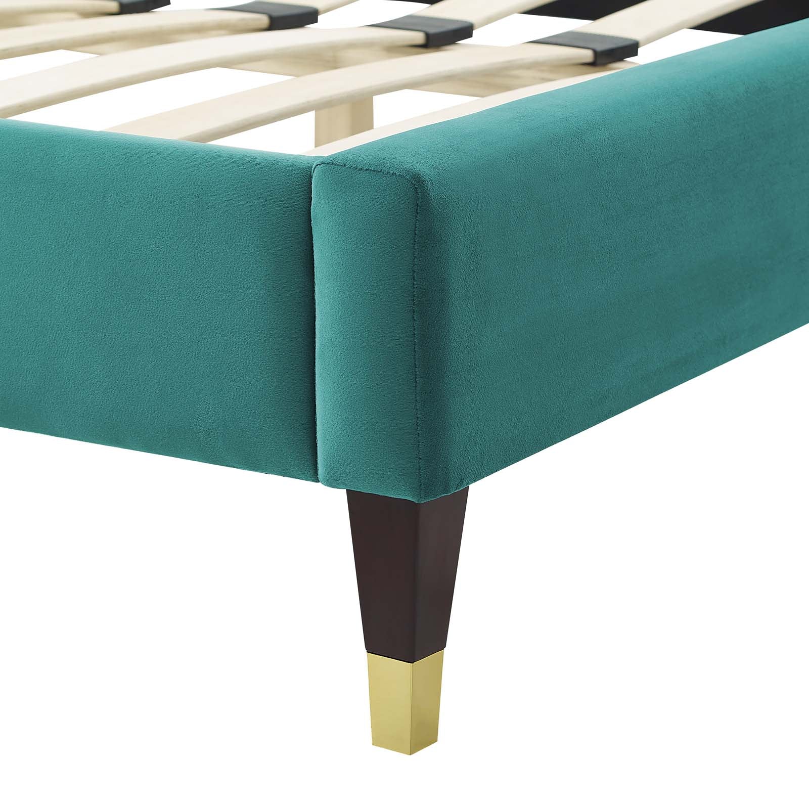 Adelaide Performance Velvet Queen Platform Bed By Modway - MOD-6581 - Image 94