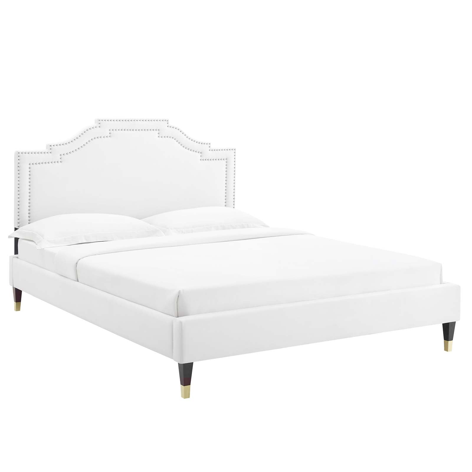 Adelaide Performance Velvet Queen Platform Bed By Modway - MOD-6581 - Image 98