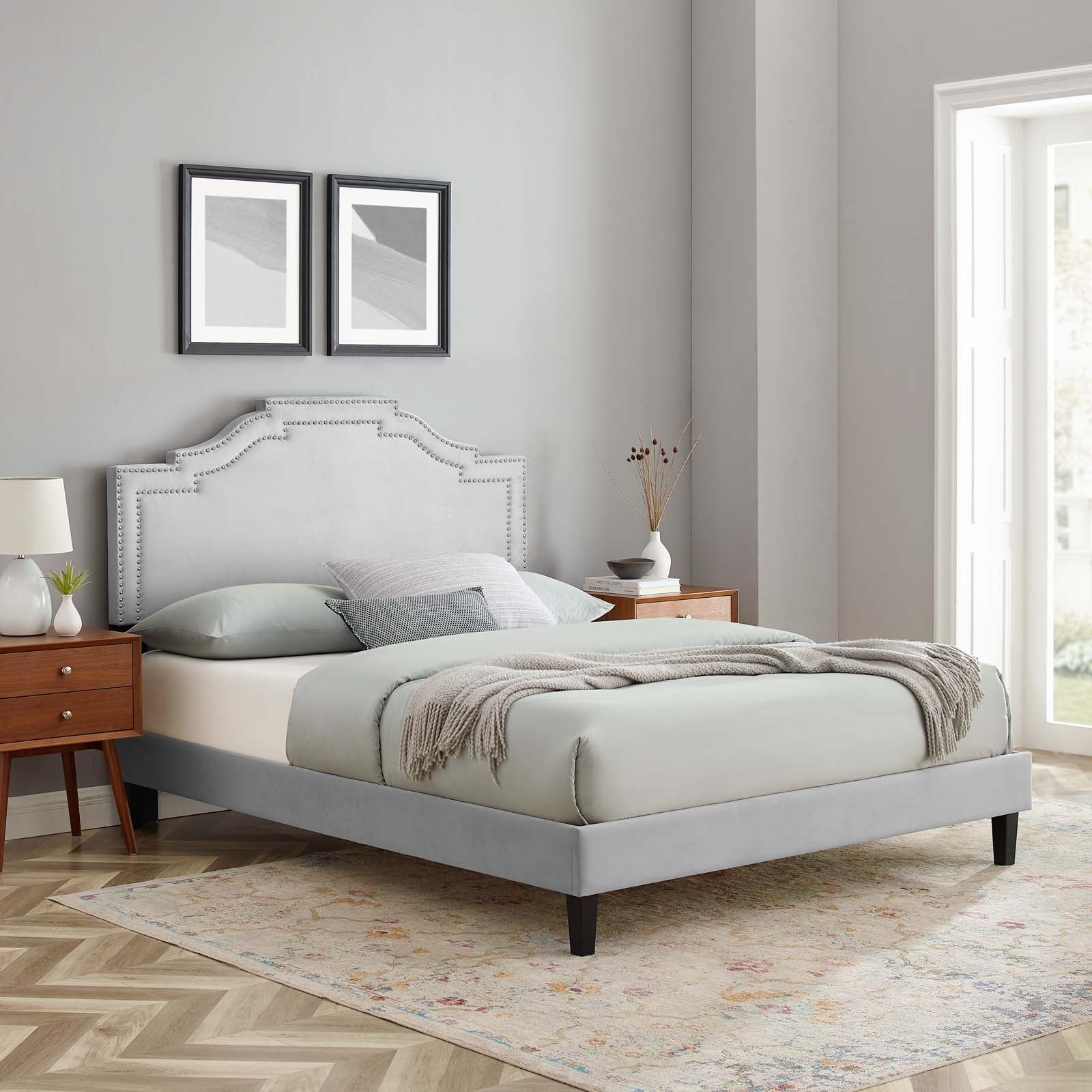 Adelaide Performance Velvet Twin Platform Bed By Modway - MOD-6852 - Image 32