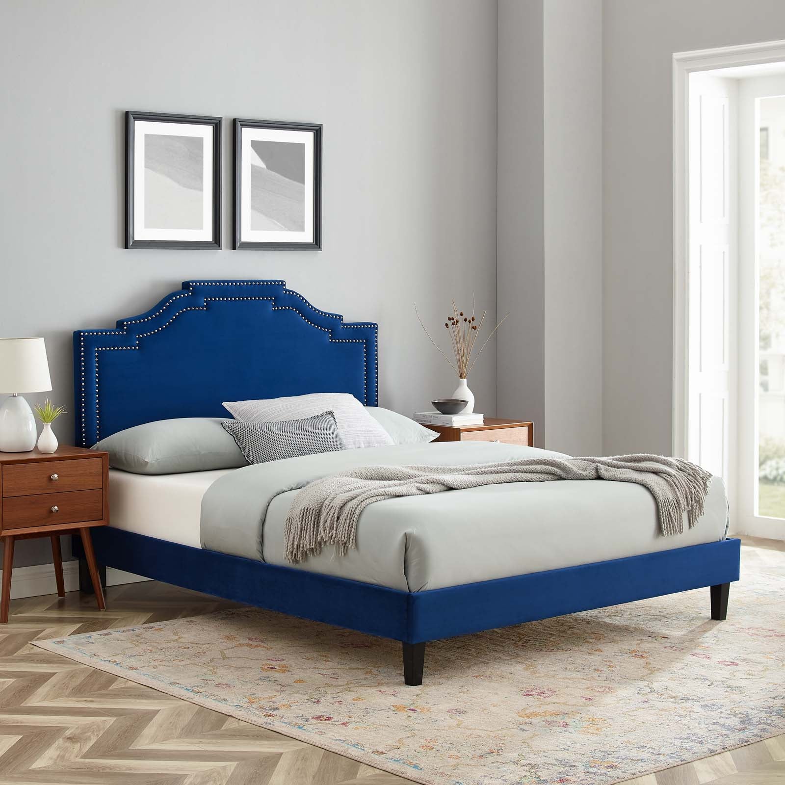 Adelaide Performance Velvet Twin Platform Bed By Modway - MOD-6852 - Image 58