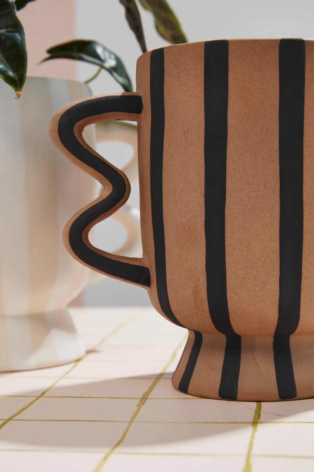 Akimbo Footed Pot Set of 2 By Accent Decor