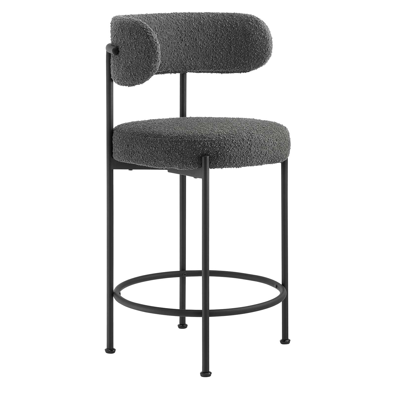 Albie Boucle Fabric Counter Stools - Set of 2 By Modway - EEI-6518