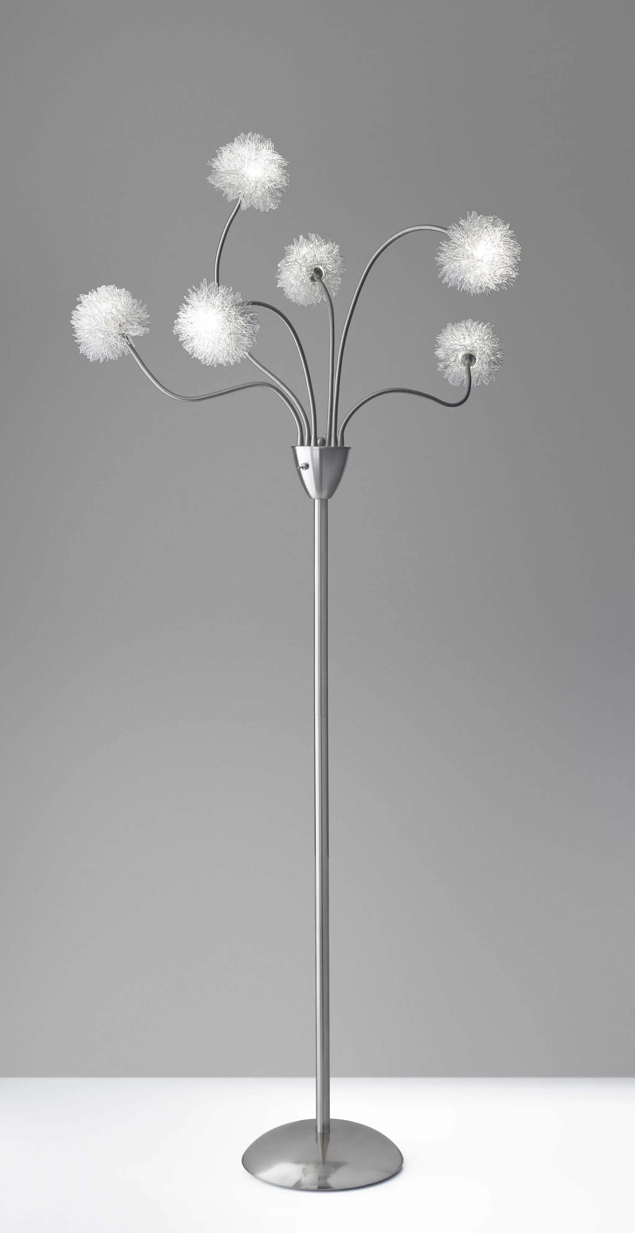 Aluminum Dandelion Floor Lamp By Homeroots
