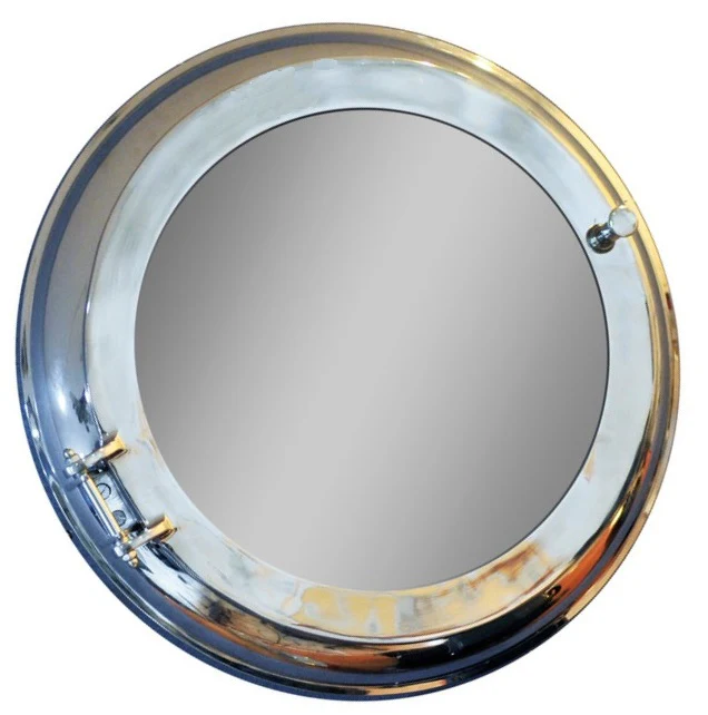 Aluminum Wall Mirror with Storage By Homeroots