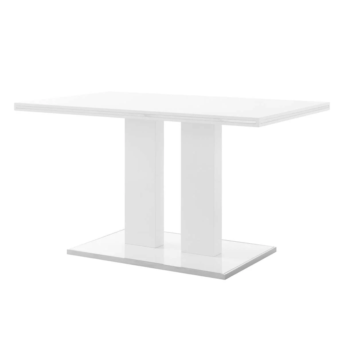 Amanda 3 Piece White Rectangular Dining Set By Armen Living - Image 4
