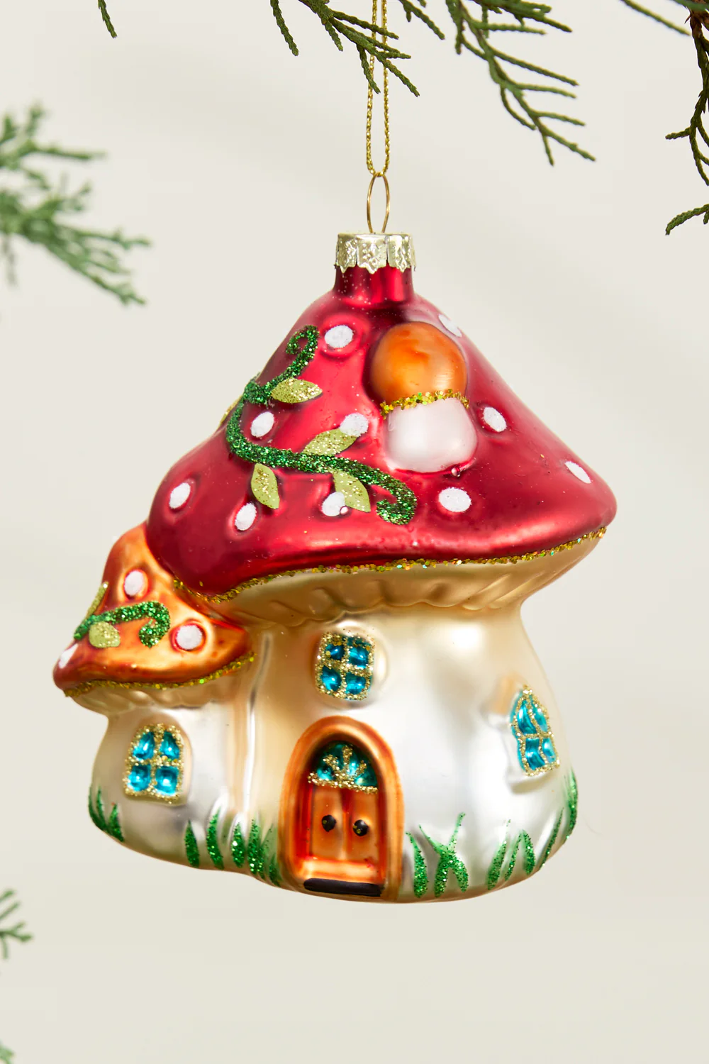 Amanita Houses Ornament Set of 4 By Accent Decor - Image 2