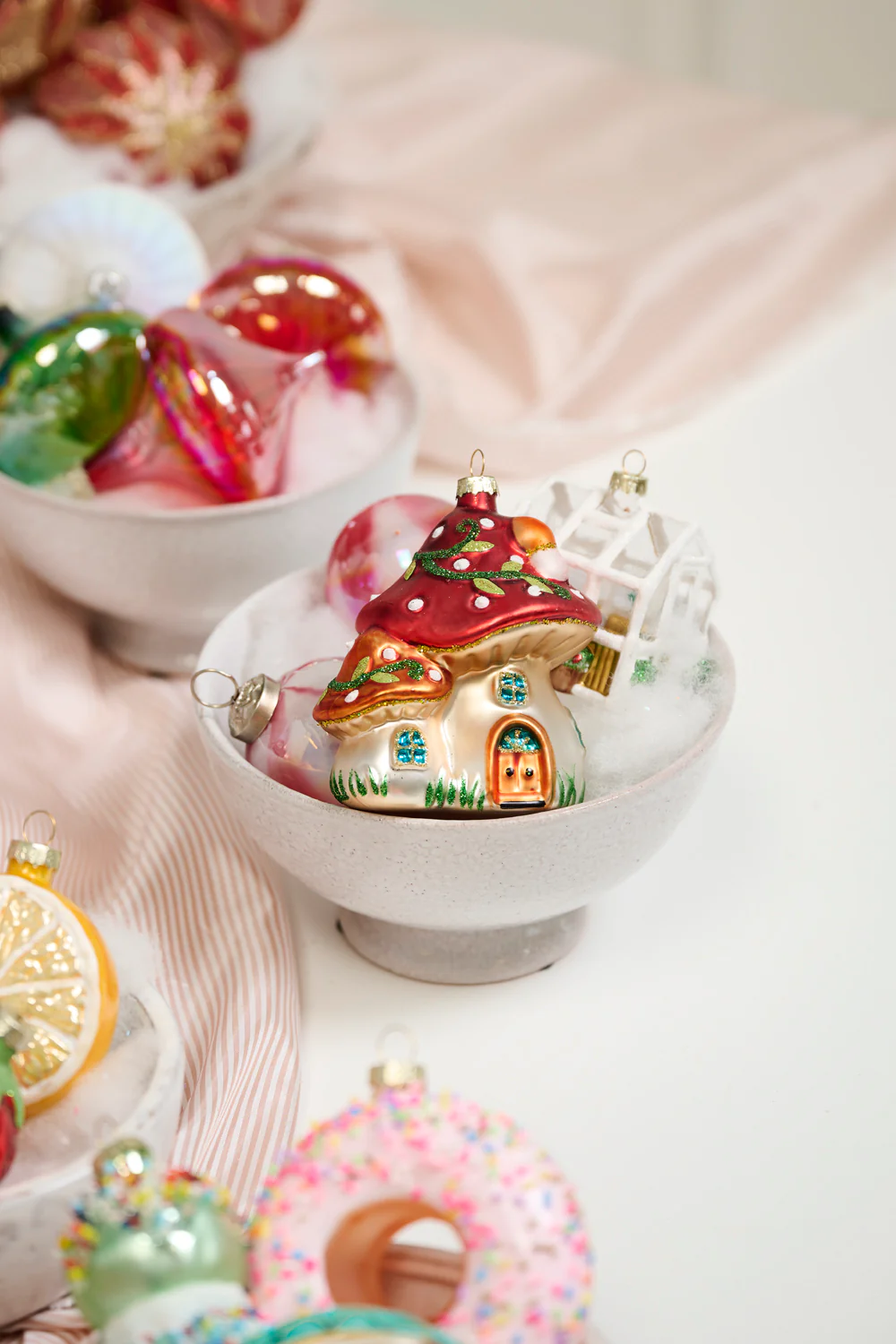 Amanita Houses Ornament Set of 4 By Accent Decor - Image 4