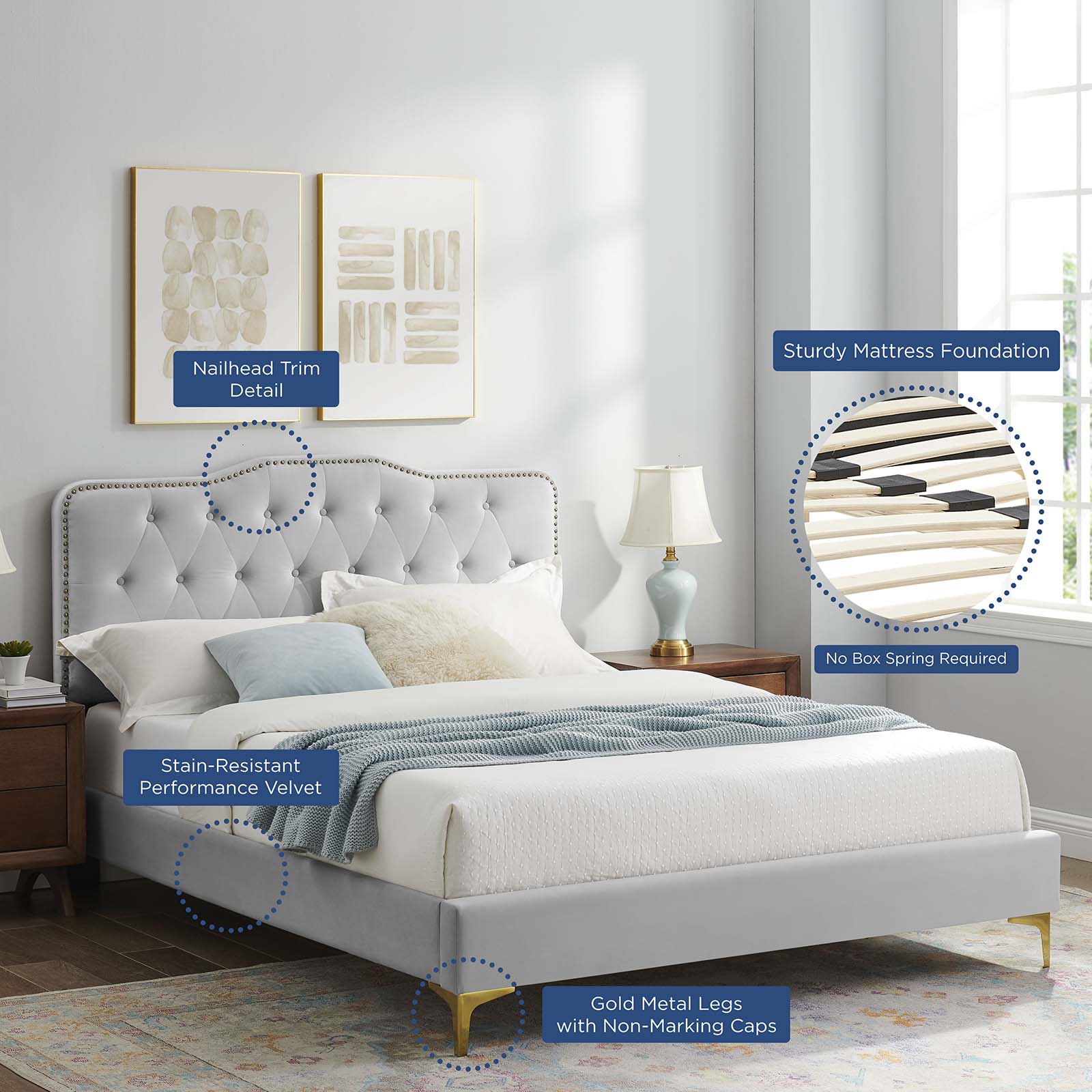 Amber King Platform Bed By Modway - MOD-6784 - Image 37
