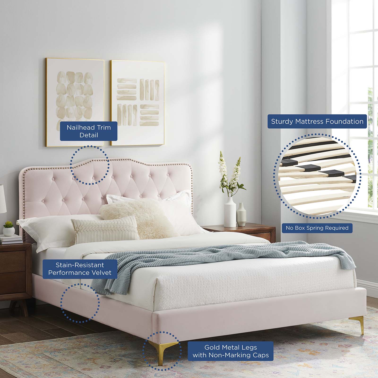 Amber King Platform Bed By Modway - MOD-6784 - Image 82
