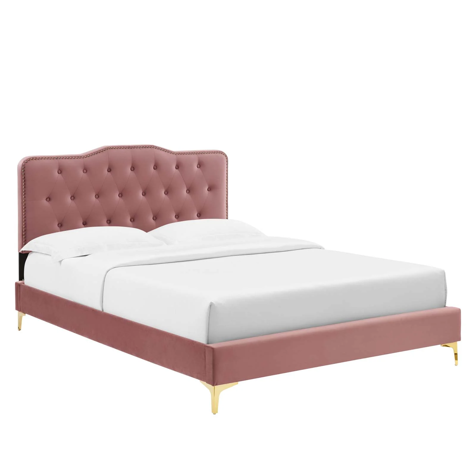 Amber Performance Velvet Queen Platform Bed By Modway - MOD-6775 - Image 16