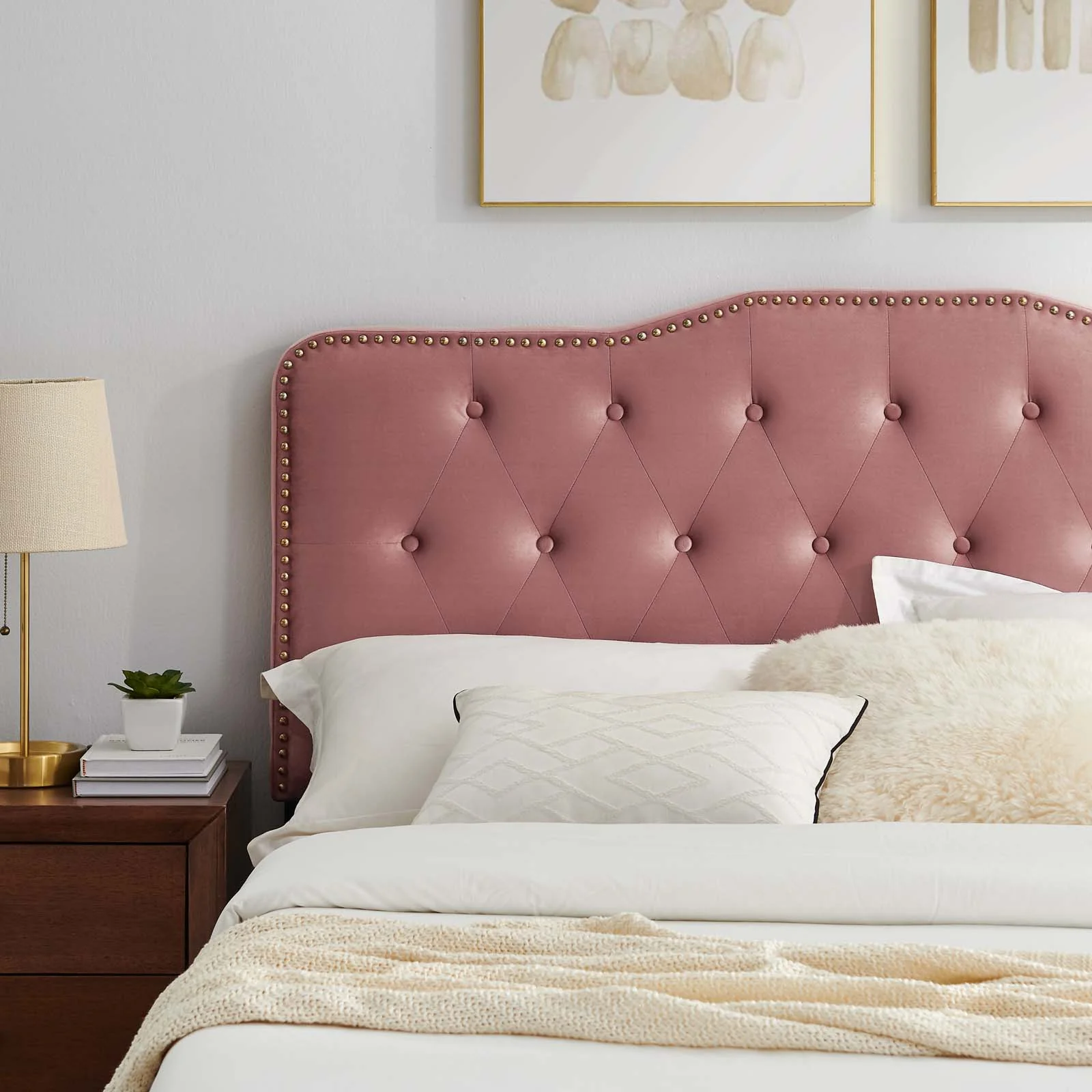 Amber Performance Velvet Queen Platform Bed By Modway - MOD-6775 - Image 17