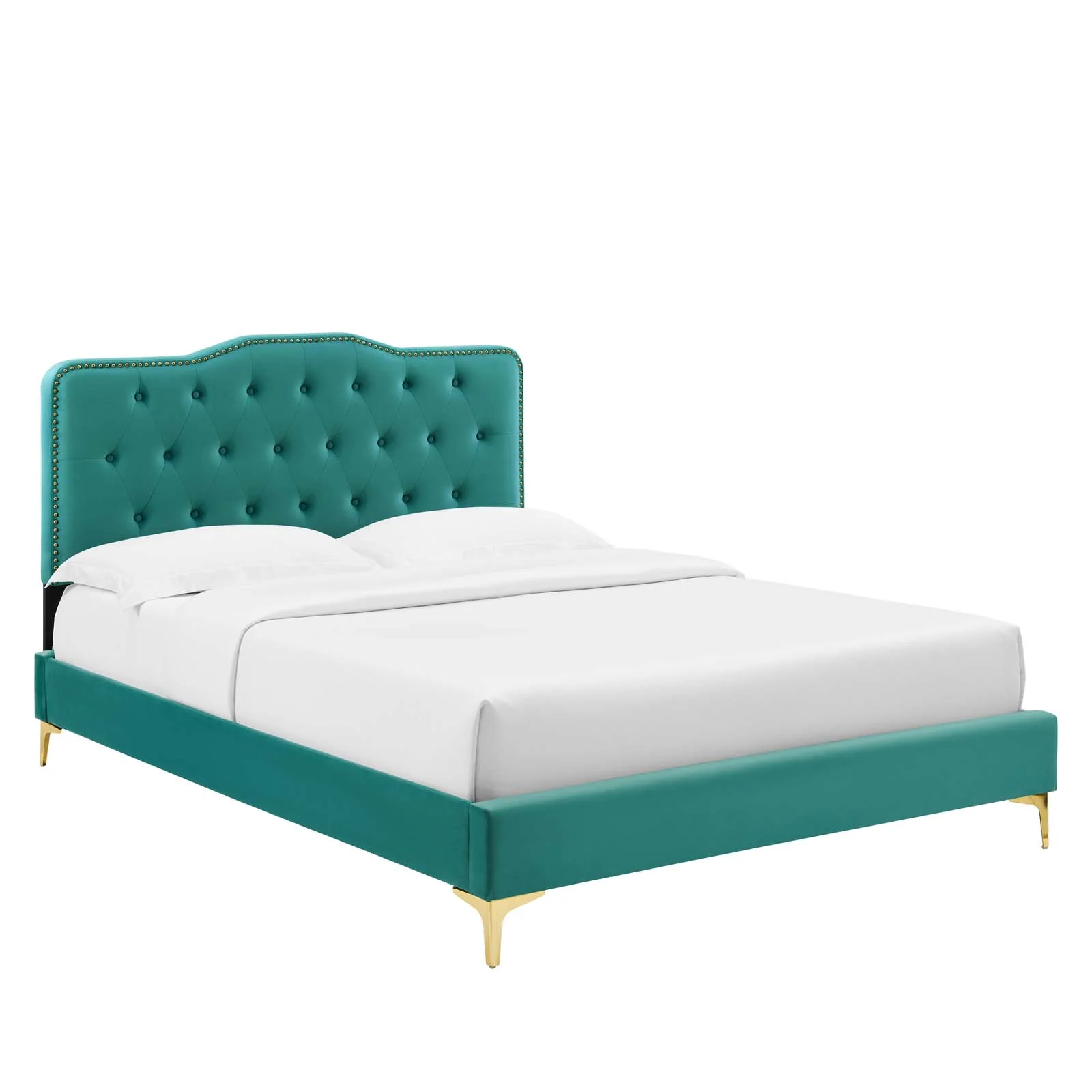 Amber Performance Velvet Queen Platform Bed By Modway - MOD-6775 - Image 91