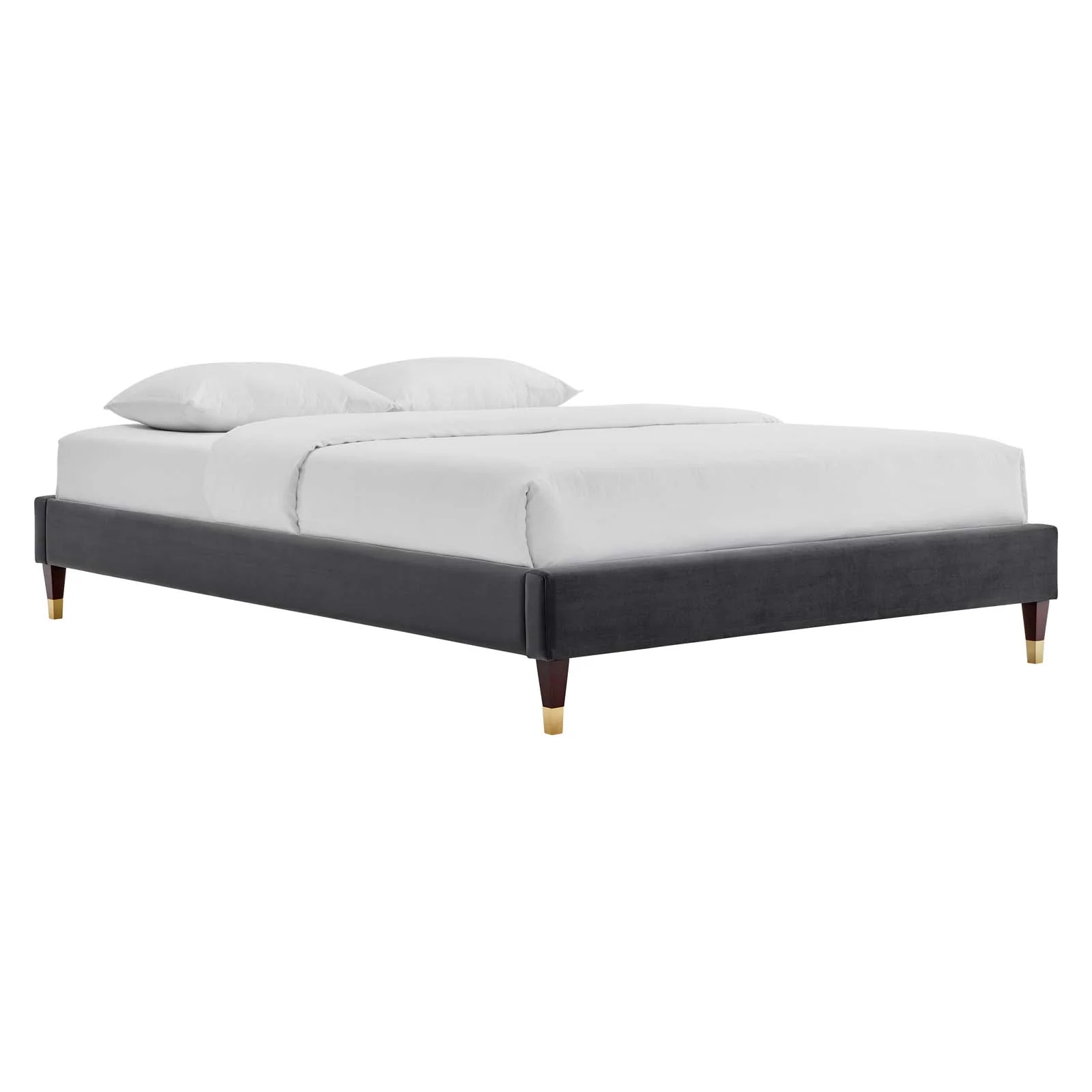 Amber Performance Velvet Queen Platform Bed By Modway - MOD-6776 - Image 11