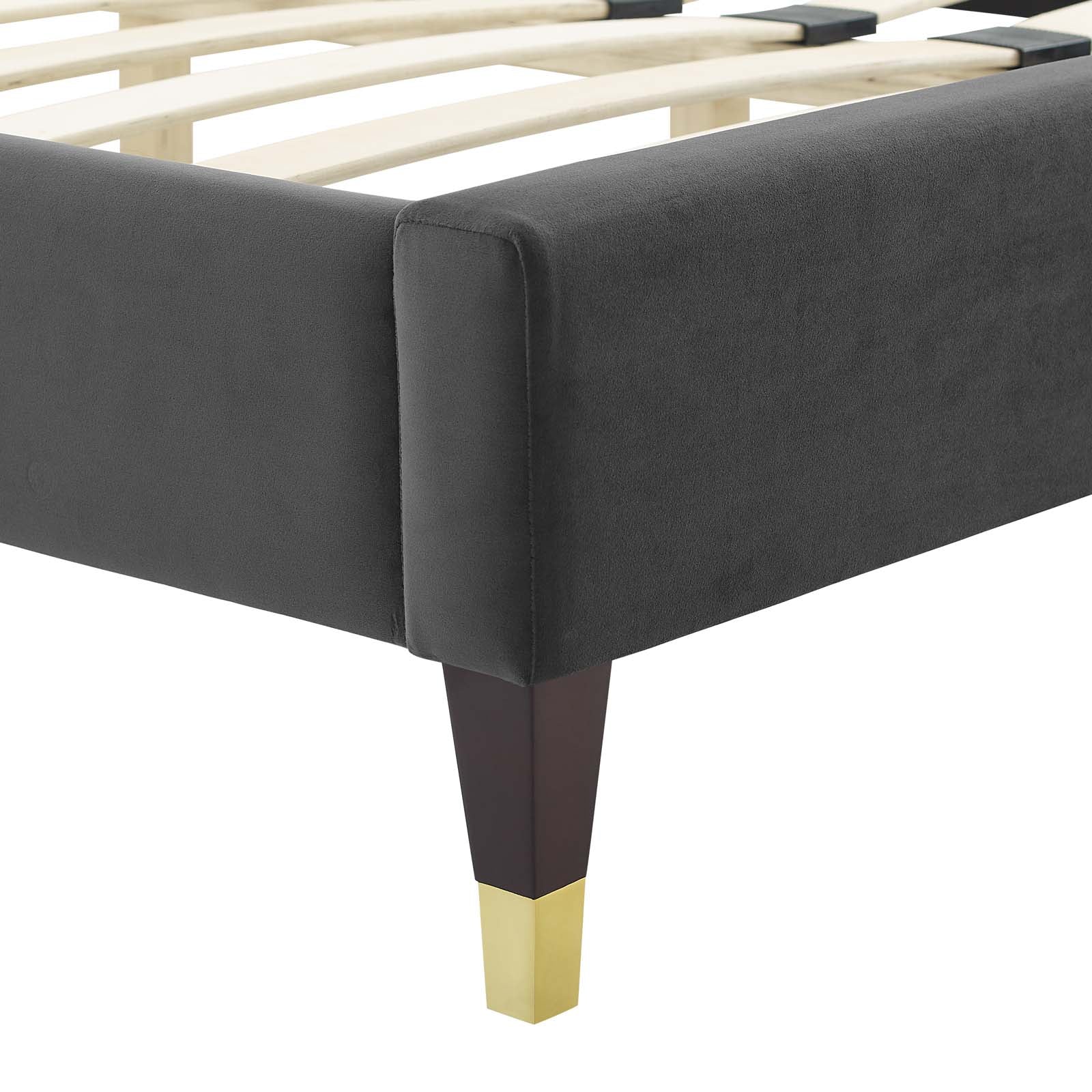 Amber Performance Velvet Queen Platform Bed By Modway - MOD-6776 - Image 13