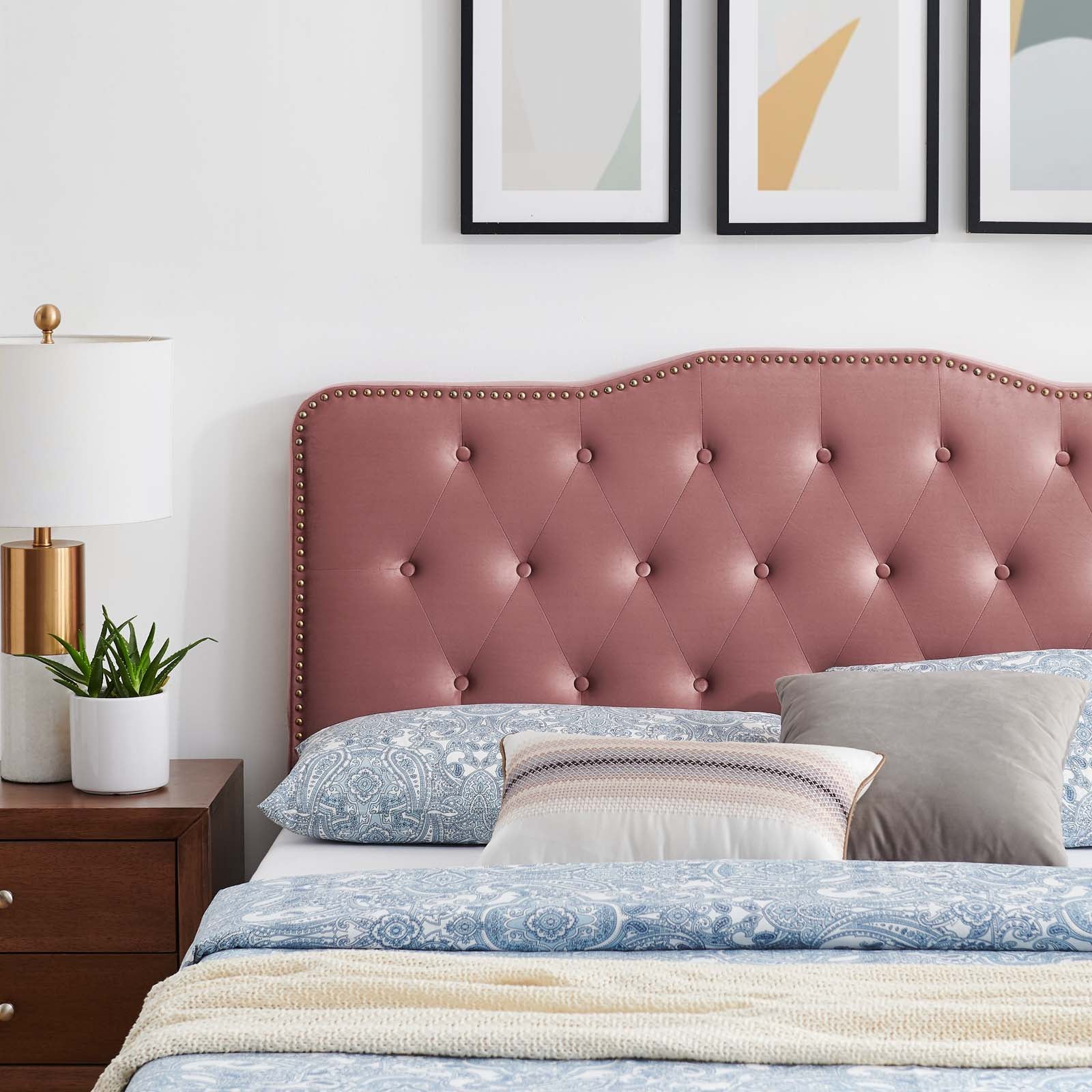 Amber Performance Velvet Queen Platform Bed By Modway - MOD-6776 - Image 17