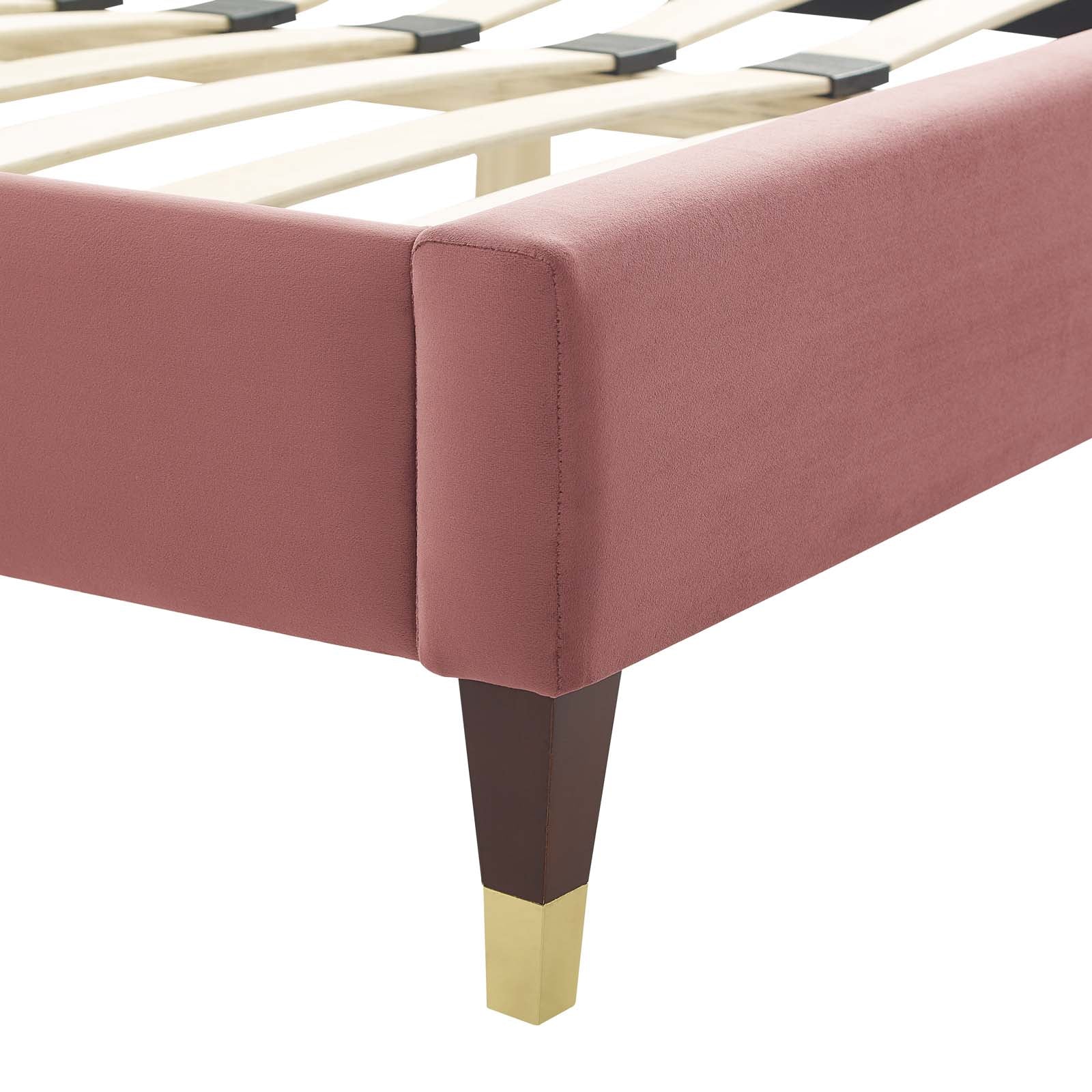 Amber Performance Velvet Queen Platform Bed By Modway - MOD-6776 - Image 27