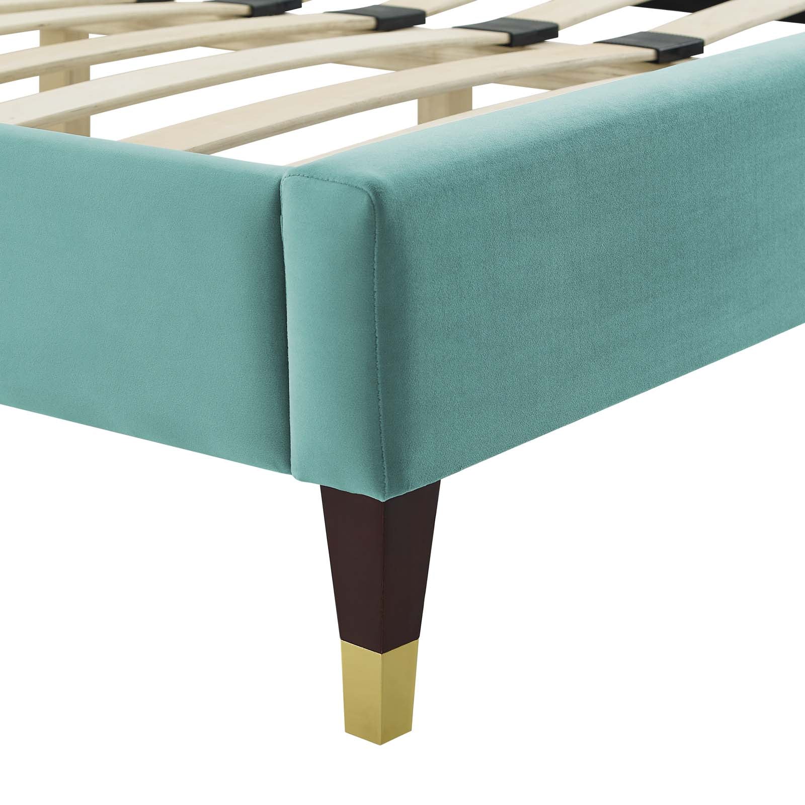 Amber Performance Velvet Queen Platform Bed By Modway - MOD-6776 - Image 55