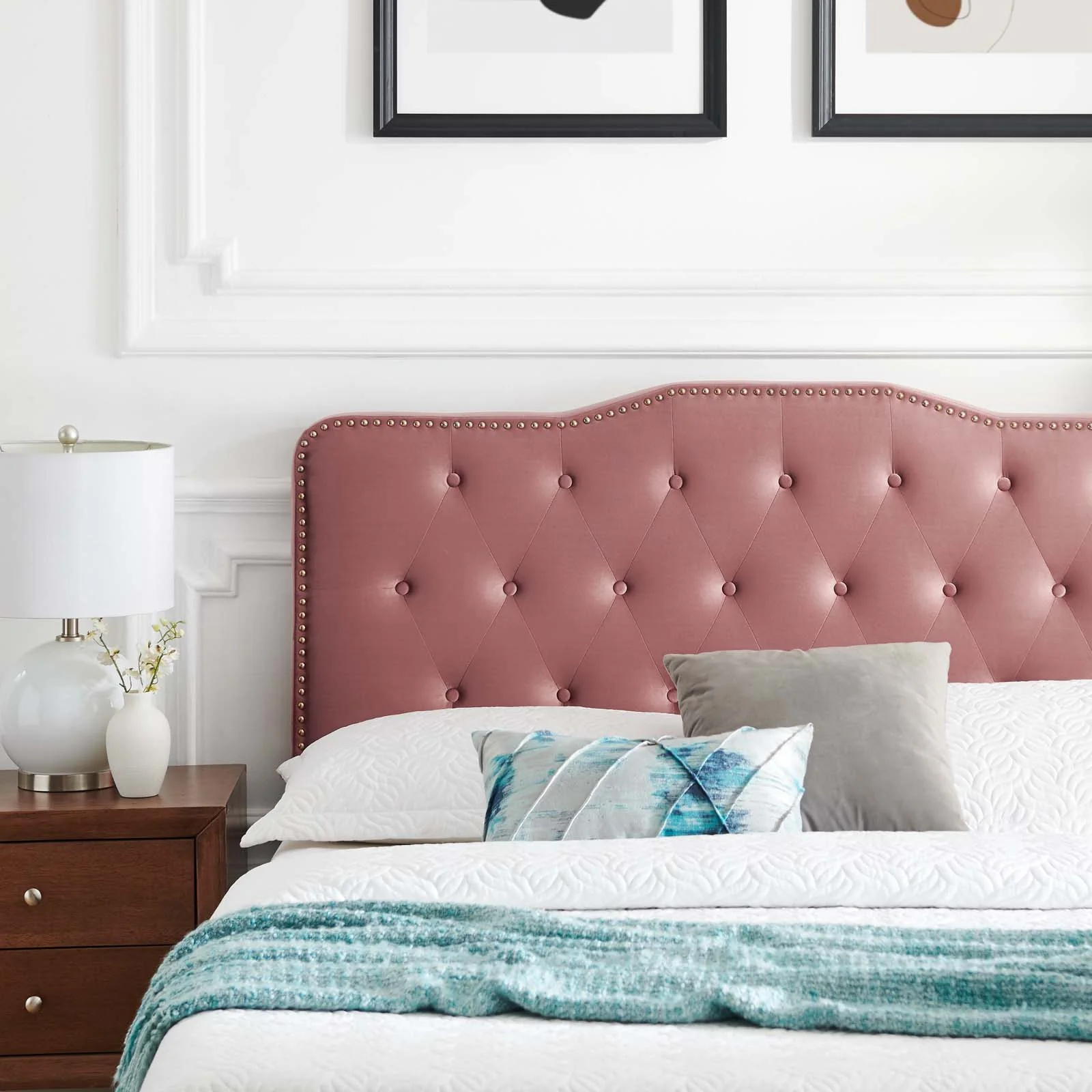 Amber Performance Velvet Queen Platform Bed By Modway - MOD-6777 - Image 16