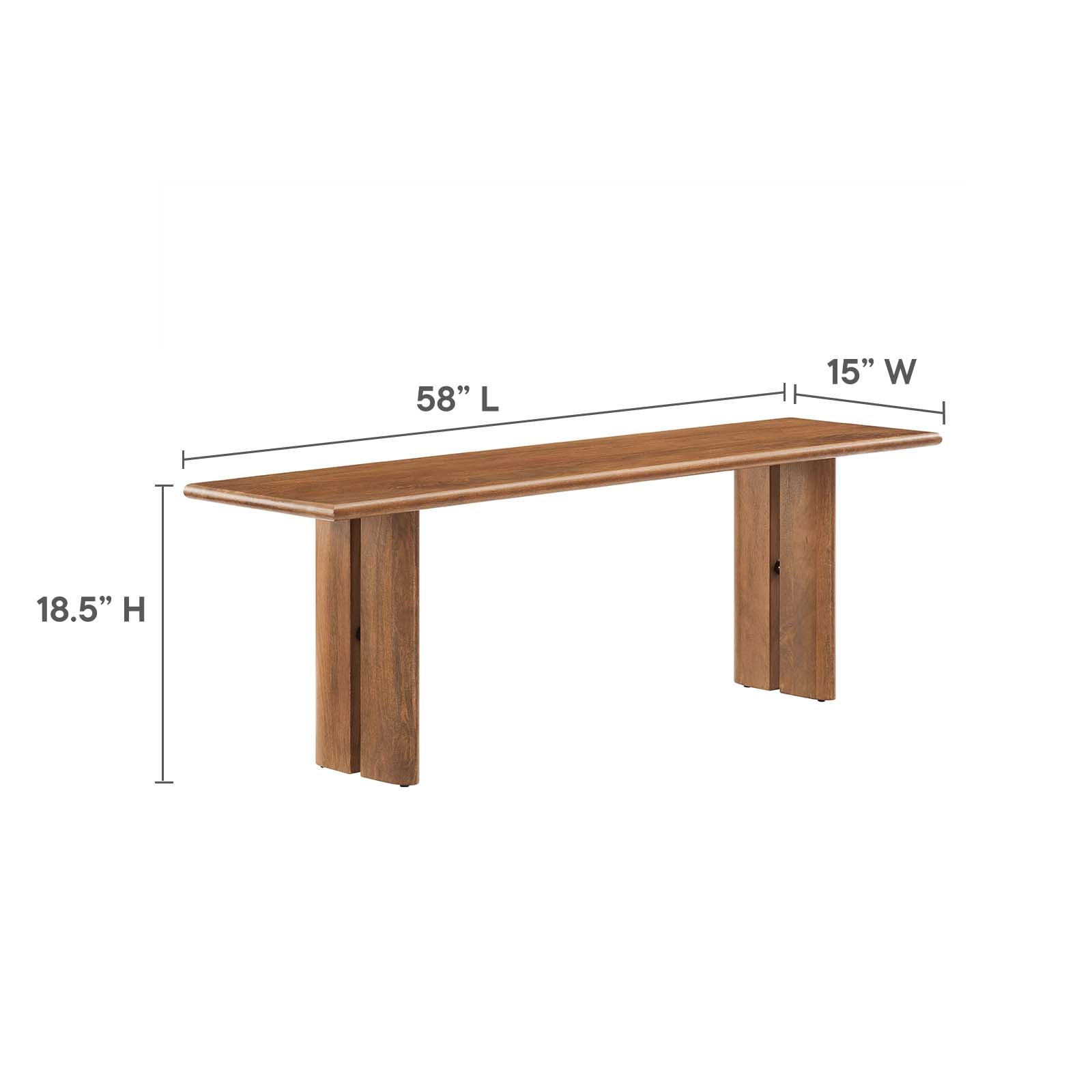 Amistad 72" Wood Dining Table and Bench Set By Modway - EEI-6559 - Image 11