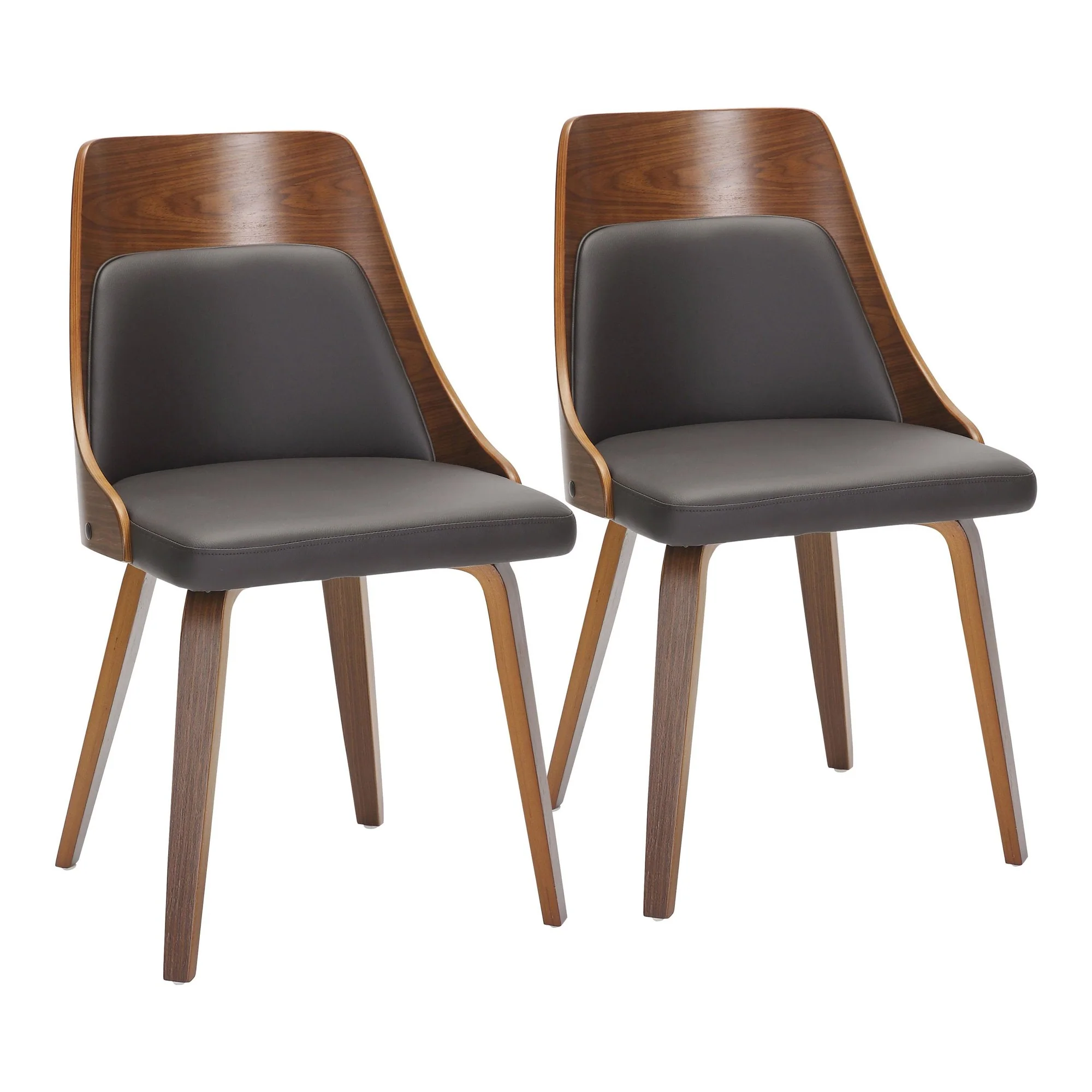 Anabelle Bent Wood Chair - Set of 2 By LumiSource - CH-ANBELHLBWPU2 WLBN2